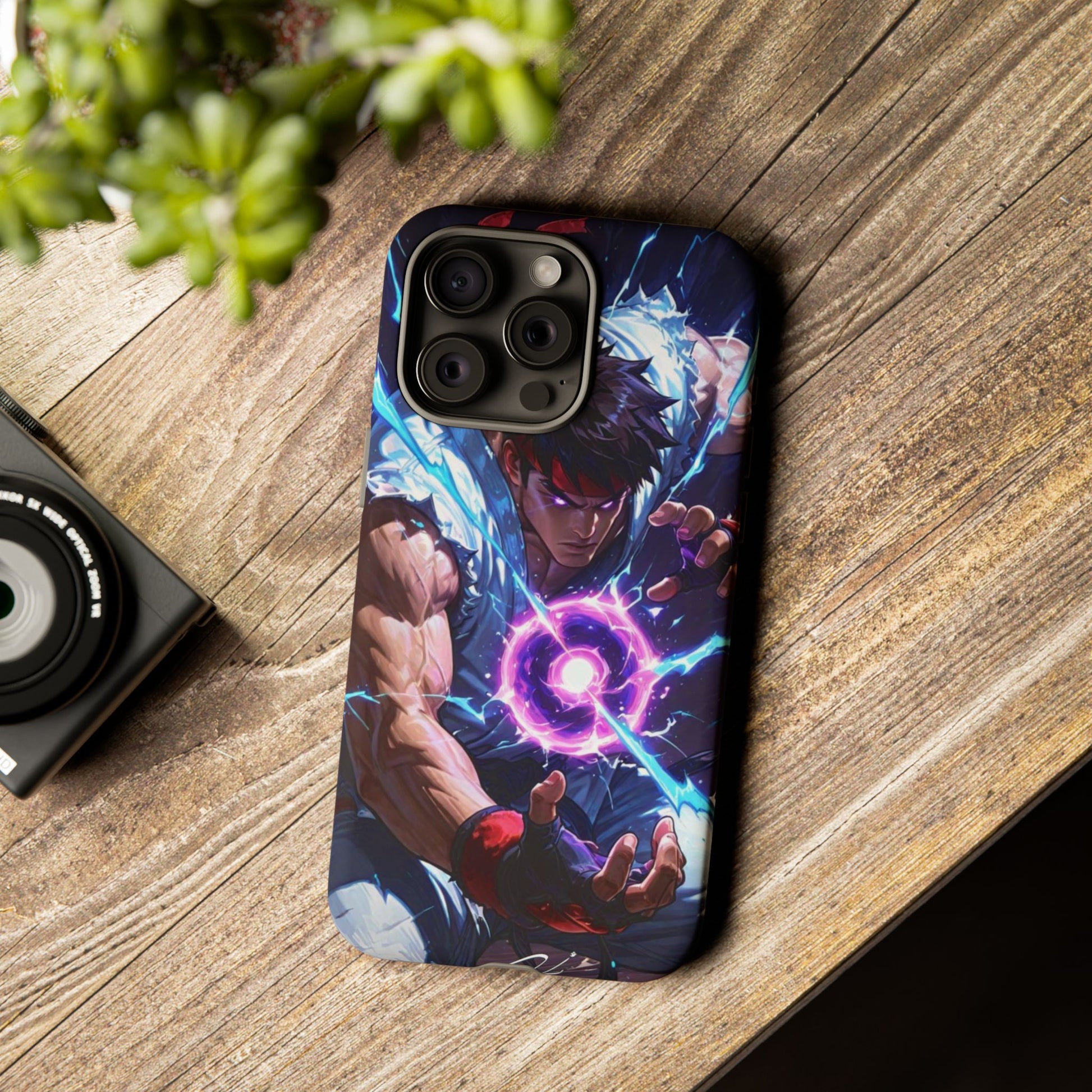 Street Fighter Ryu Gamer Art Tough Cases for iPhones, Samsung, and Pixel