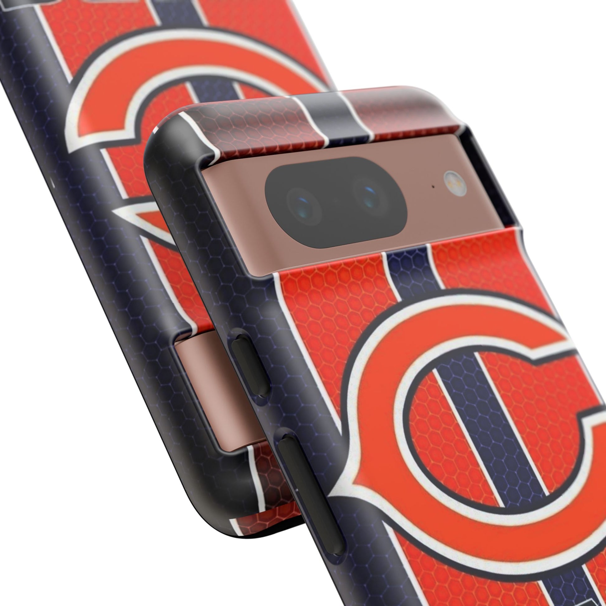 Chicago Bears Stripes Football Phone Case, Tough Cases for iPhones, Samsung, and Pixel