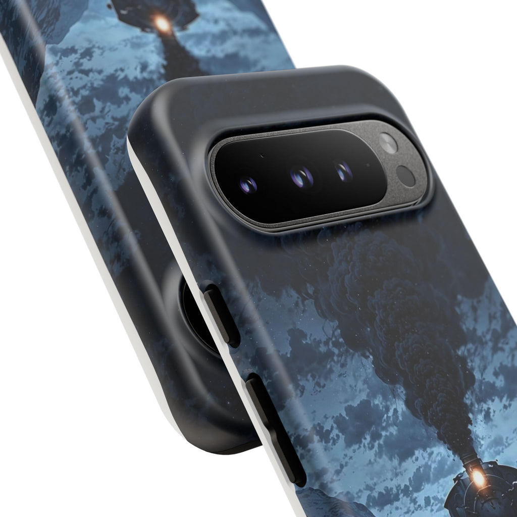 Steam Engine Train Themed Tough Cases for iPhones, Samsung, and Pixel