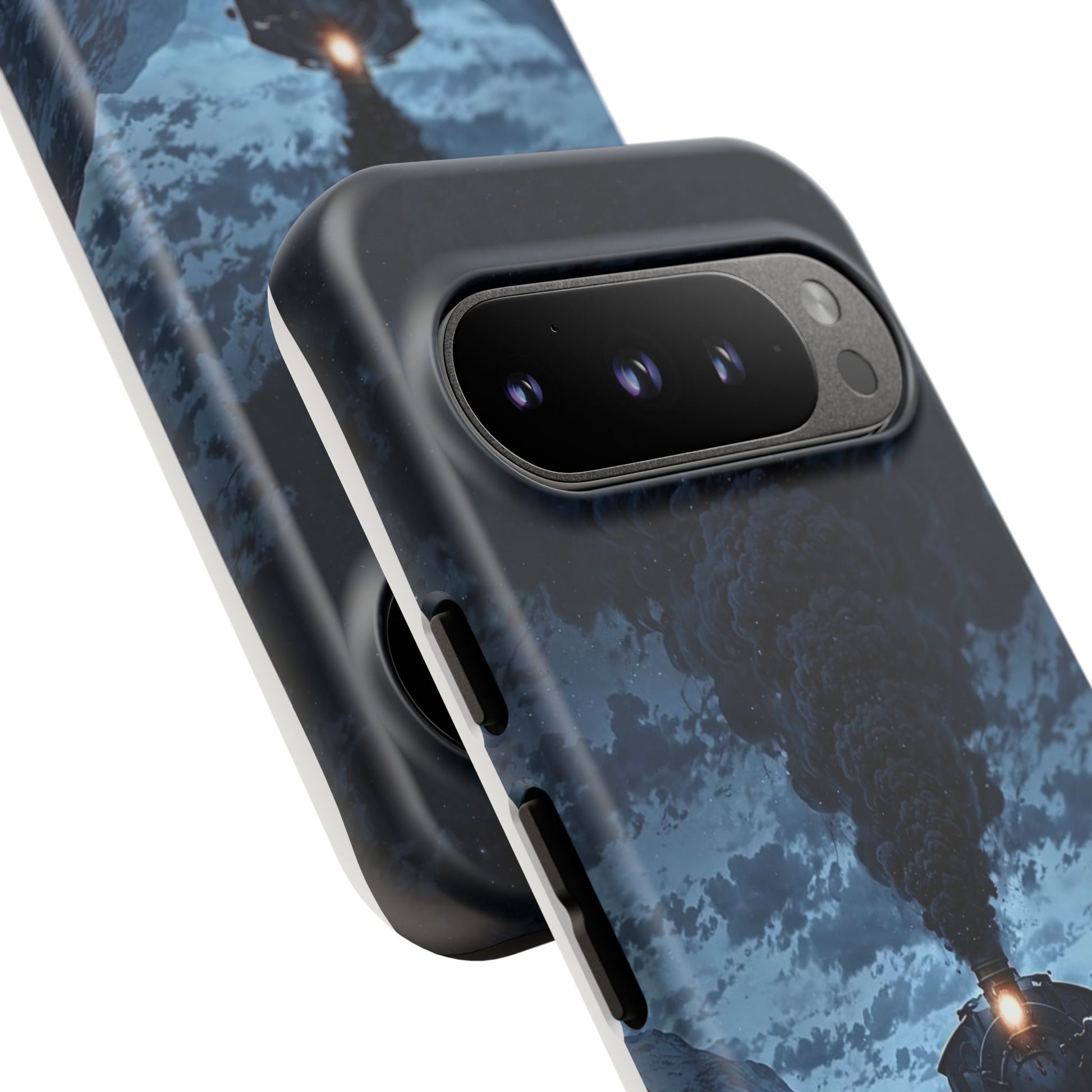 Steam Engine Train Themed Tough Cases for iPhones, Samsung, and Pixel