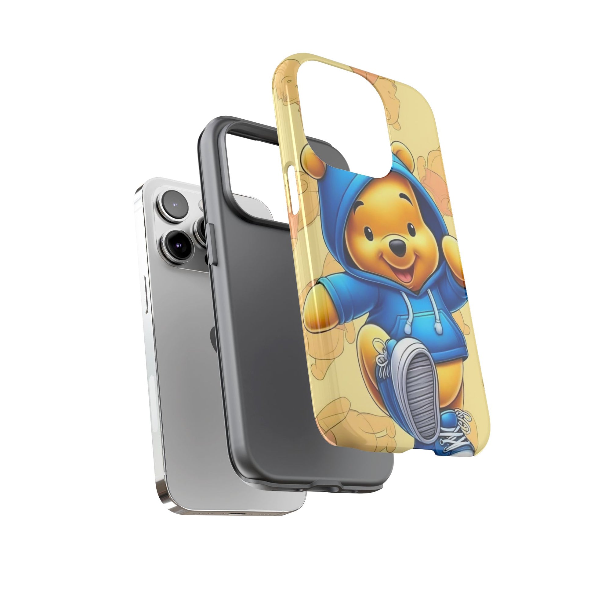 Cute Pooh Bear Phone Case, Tough Case