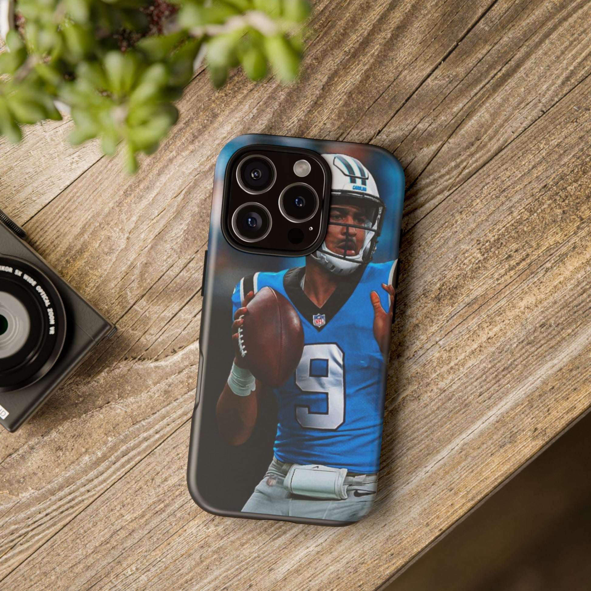 Carolina Panthers Bryce Young Football Tough Cases for iPhones, Samsung, and Pixel
