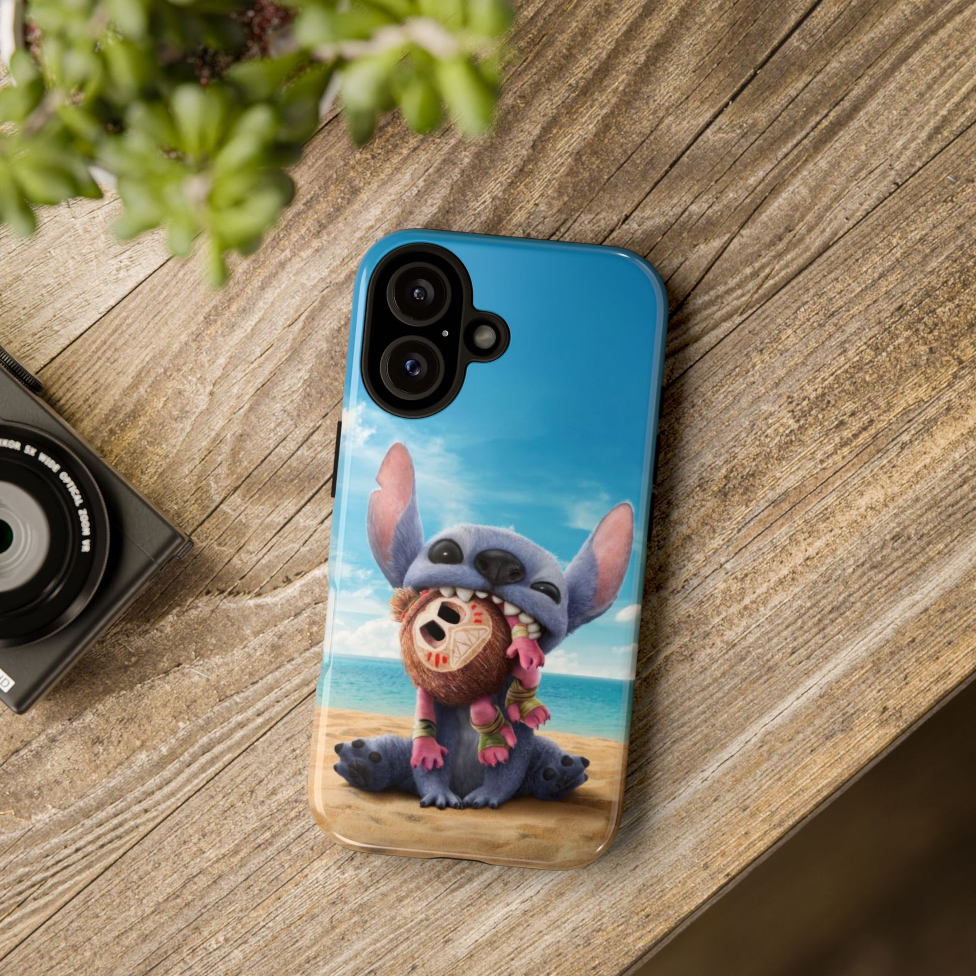 Stitch Beach Sunset Landscape Phone Case for iPhone, Samsung Galaxy, & Pixel Phones