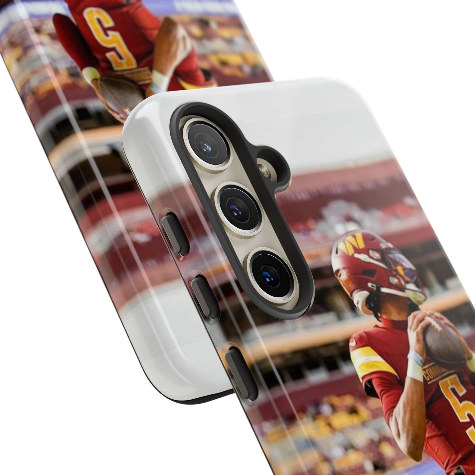 Jayden Daniels Washington Football Tough Cases for iPhones, Samsung, and Pixel