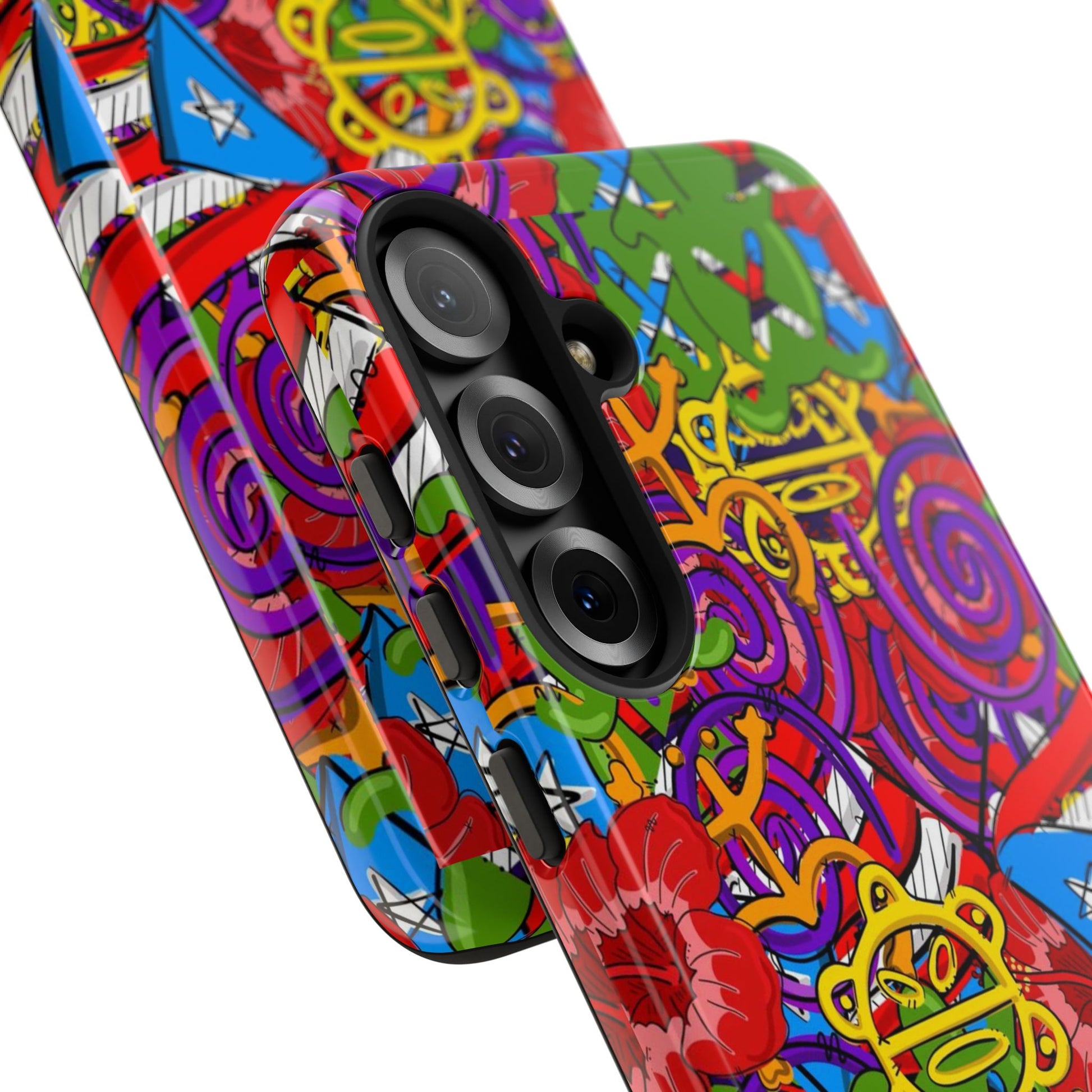 Puerto Rico Taino Tribal Art Tough Cases for iPhones, Samsung, and Pixel