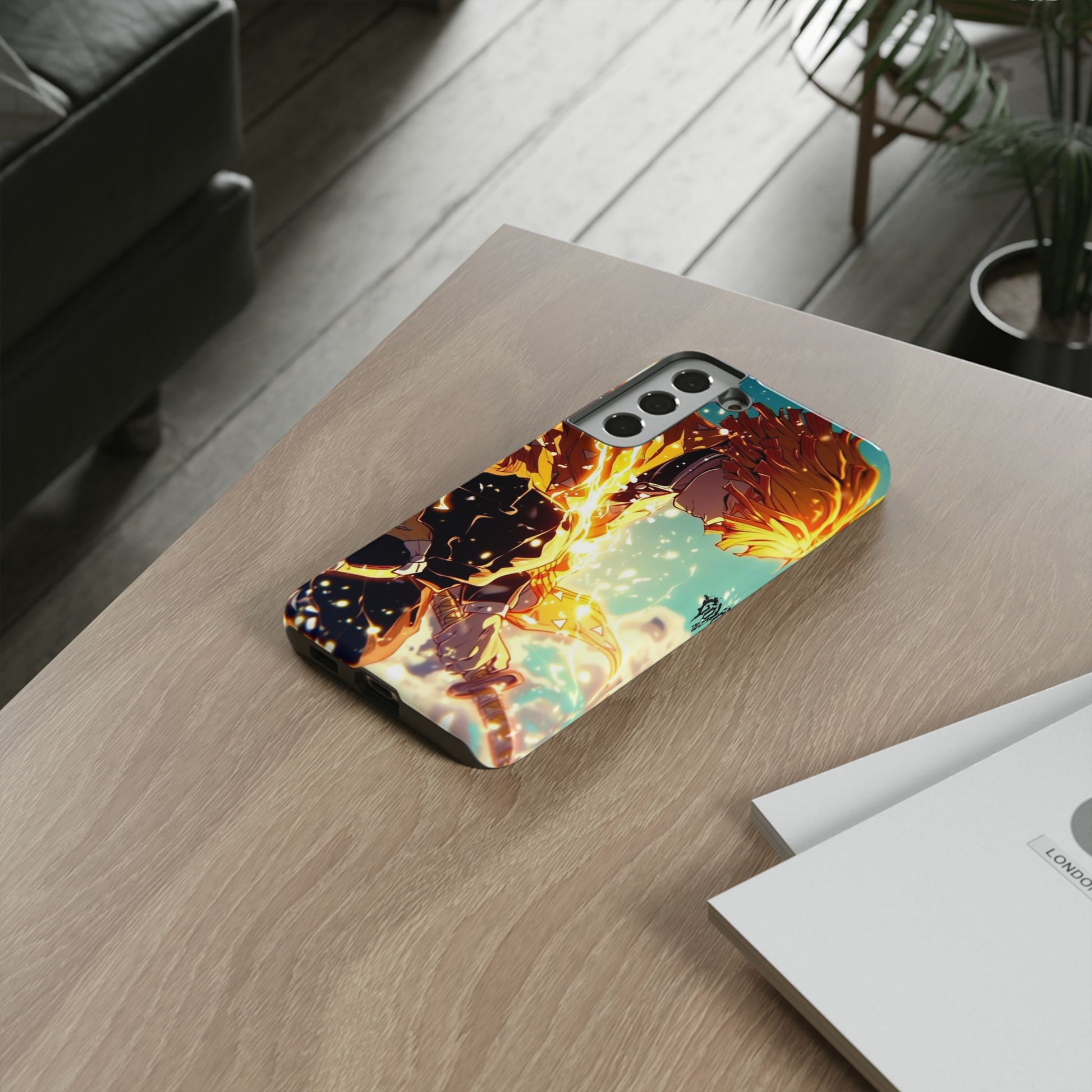 Demon Slayer Zenitsu Anime Theme Phone Case, Tough Cases for iPhones, Samsung, and Pixel