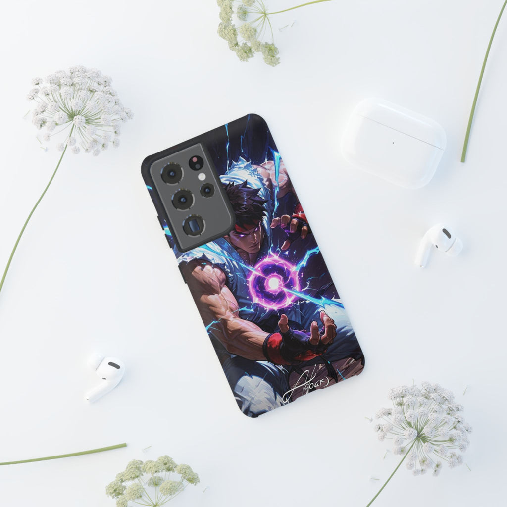 Street Fighter Ryu Gamer Art Tough Cases for iPhones, Samsung, and Pixel