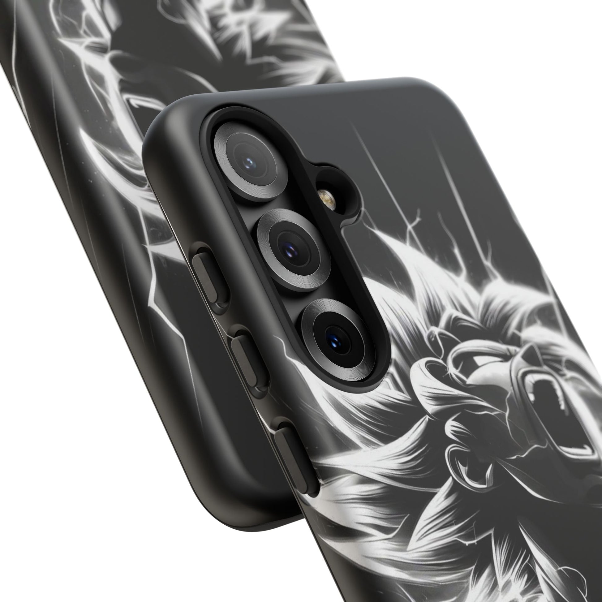 Anime Saiyan Rage Dragon ball Z Tough Cases for iPhones, Samsung, and Pixel