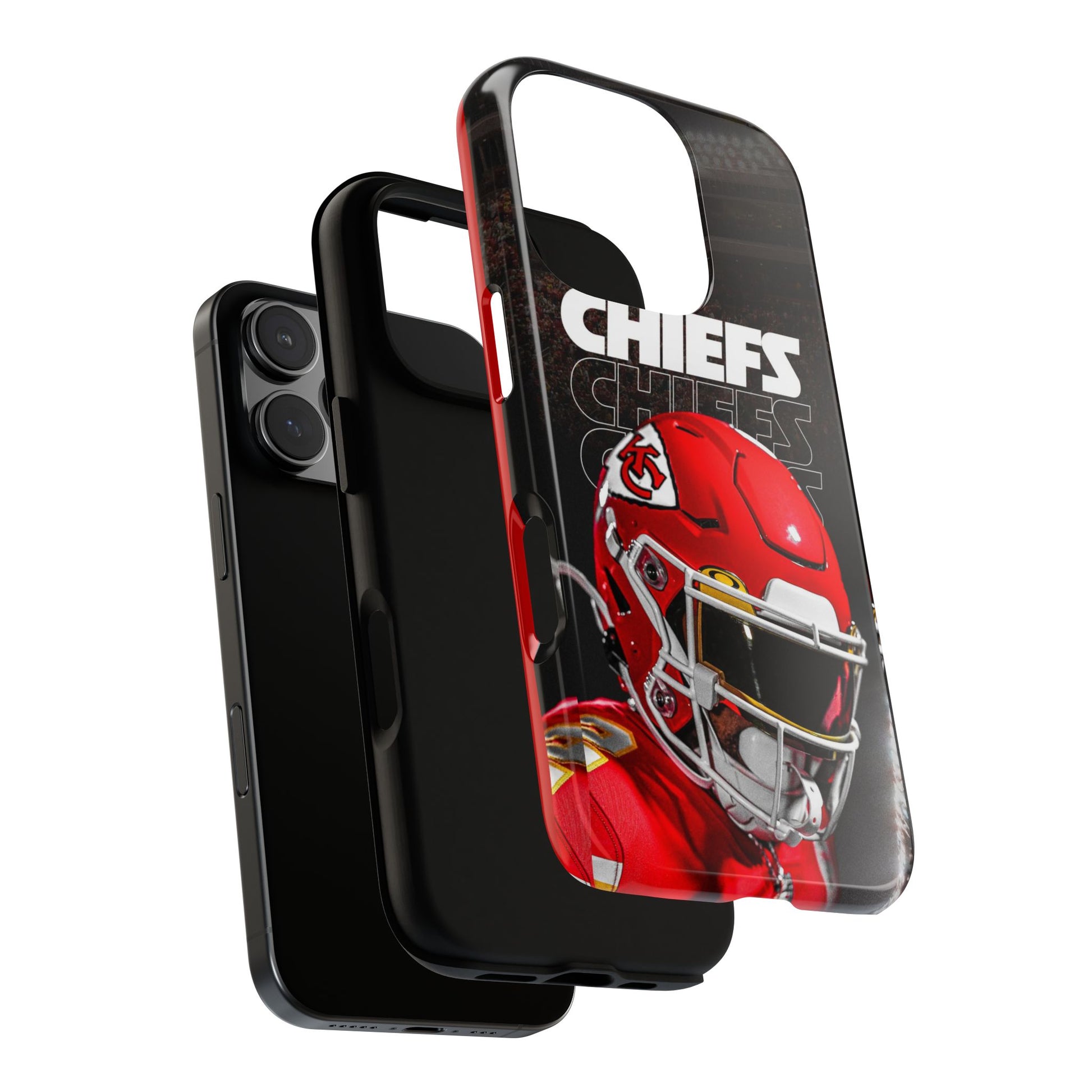 Kansas City Chiefs Football Helmet Logo Tough Cases for iPhones, Samsung, and Pixel