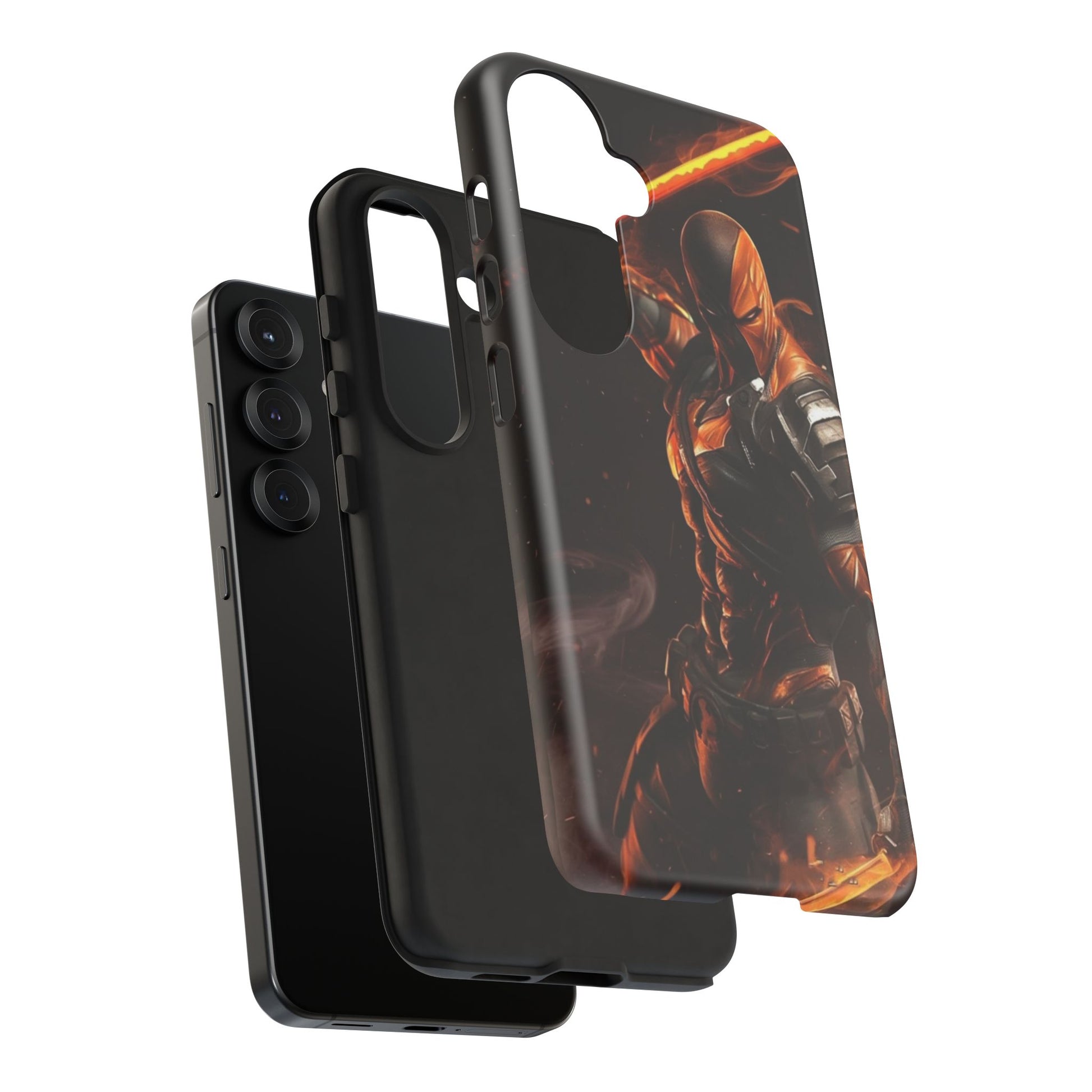 DC Comics Death Stroke Tough Cases for iPhones, Samsung, and Pixel