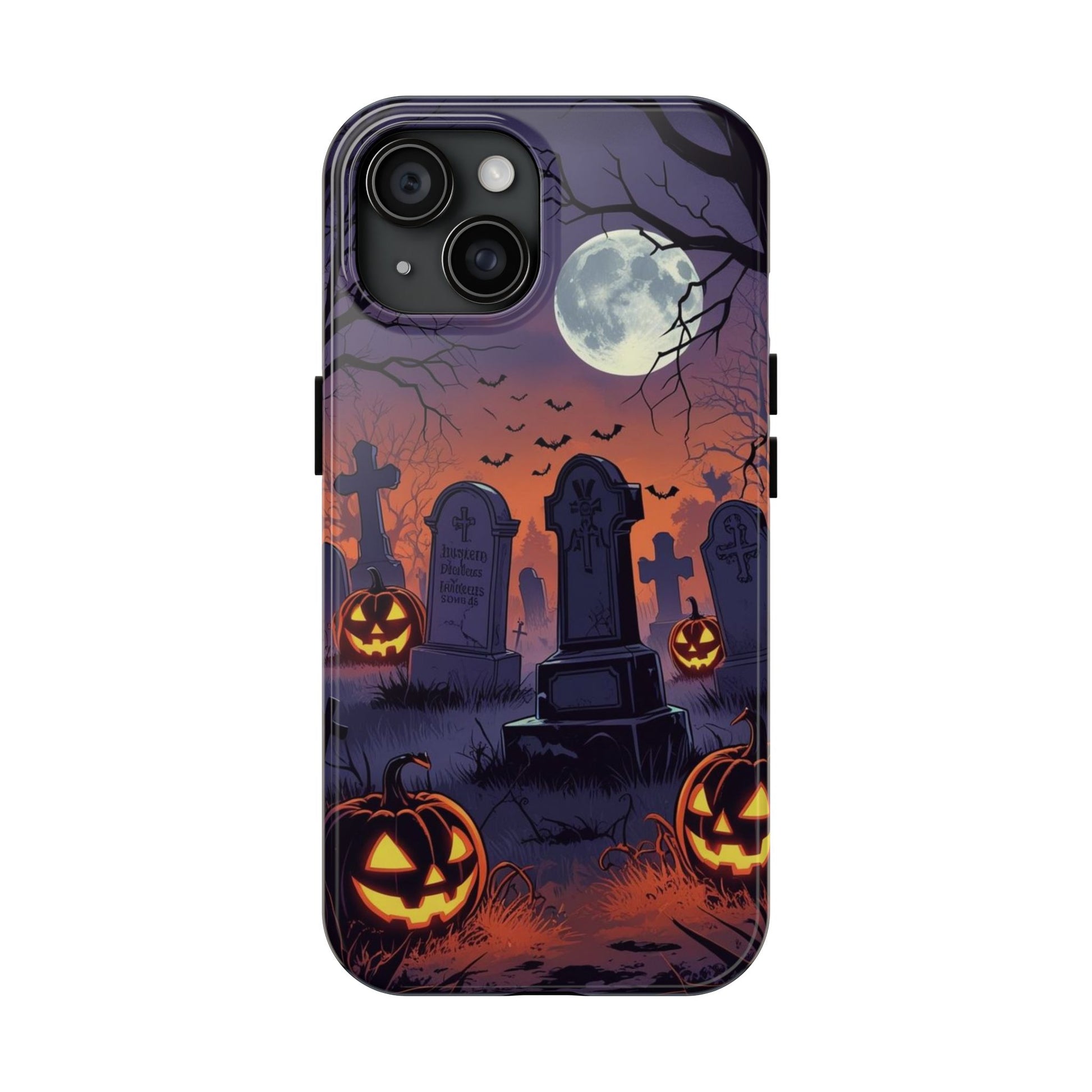 Graveyard Halloween Theme Phone Cases for iPhones & Samsung Phones