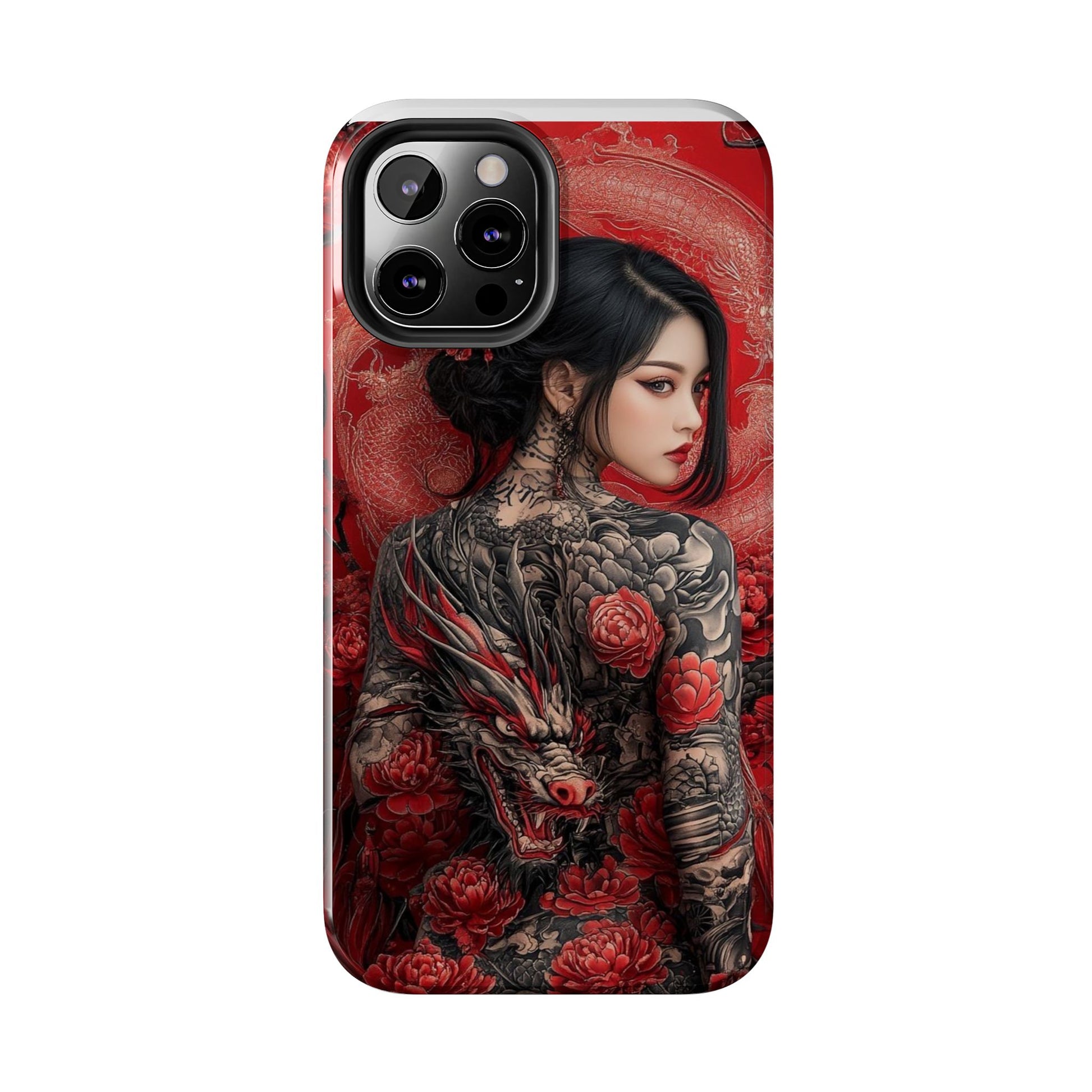 Japanese Geisha Tattooed Girl Phone Cases for Iphones & Samsung Durable