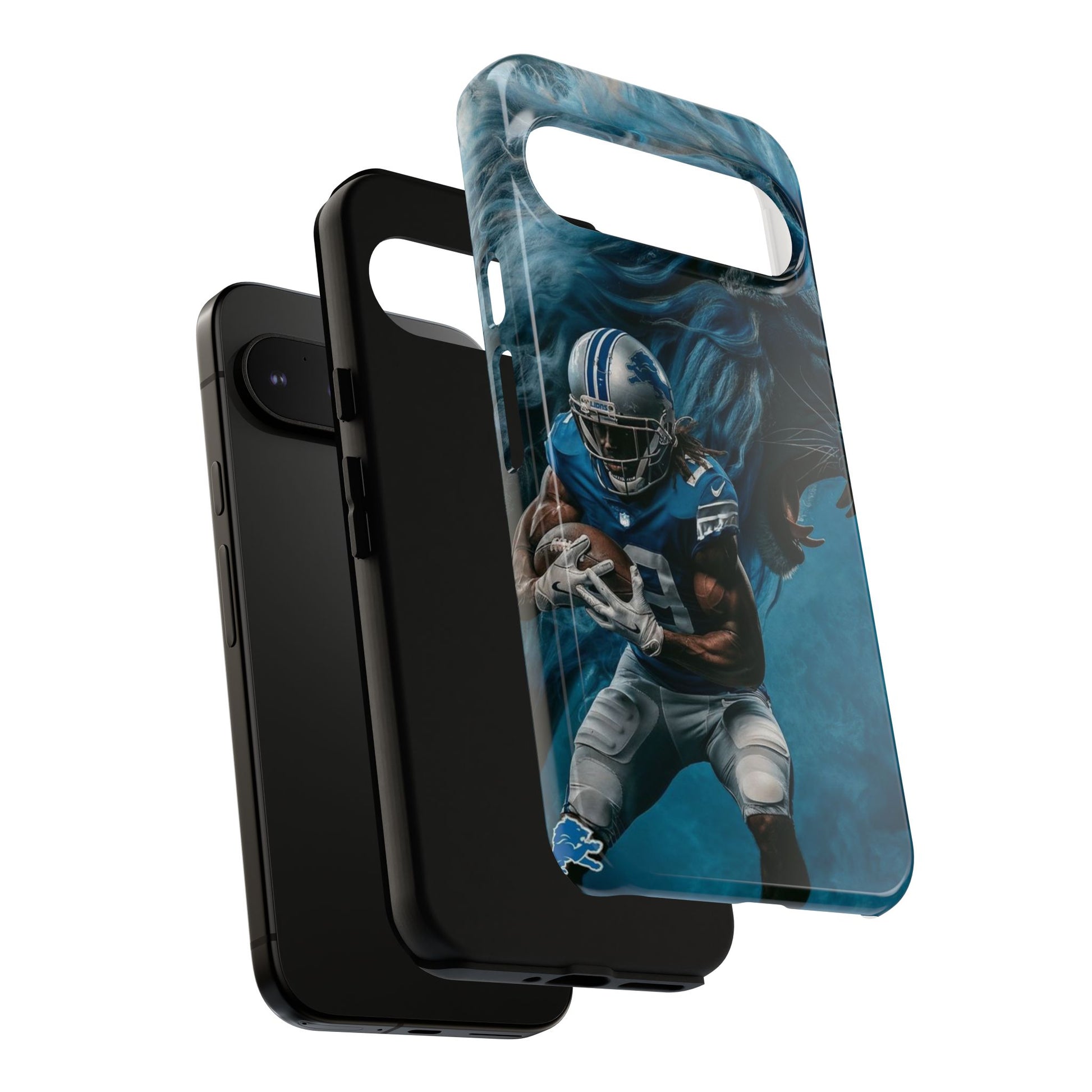 Detroit Lions Player Football Phone Case, Tough Cases for iPhones, Samsung, and Pixel