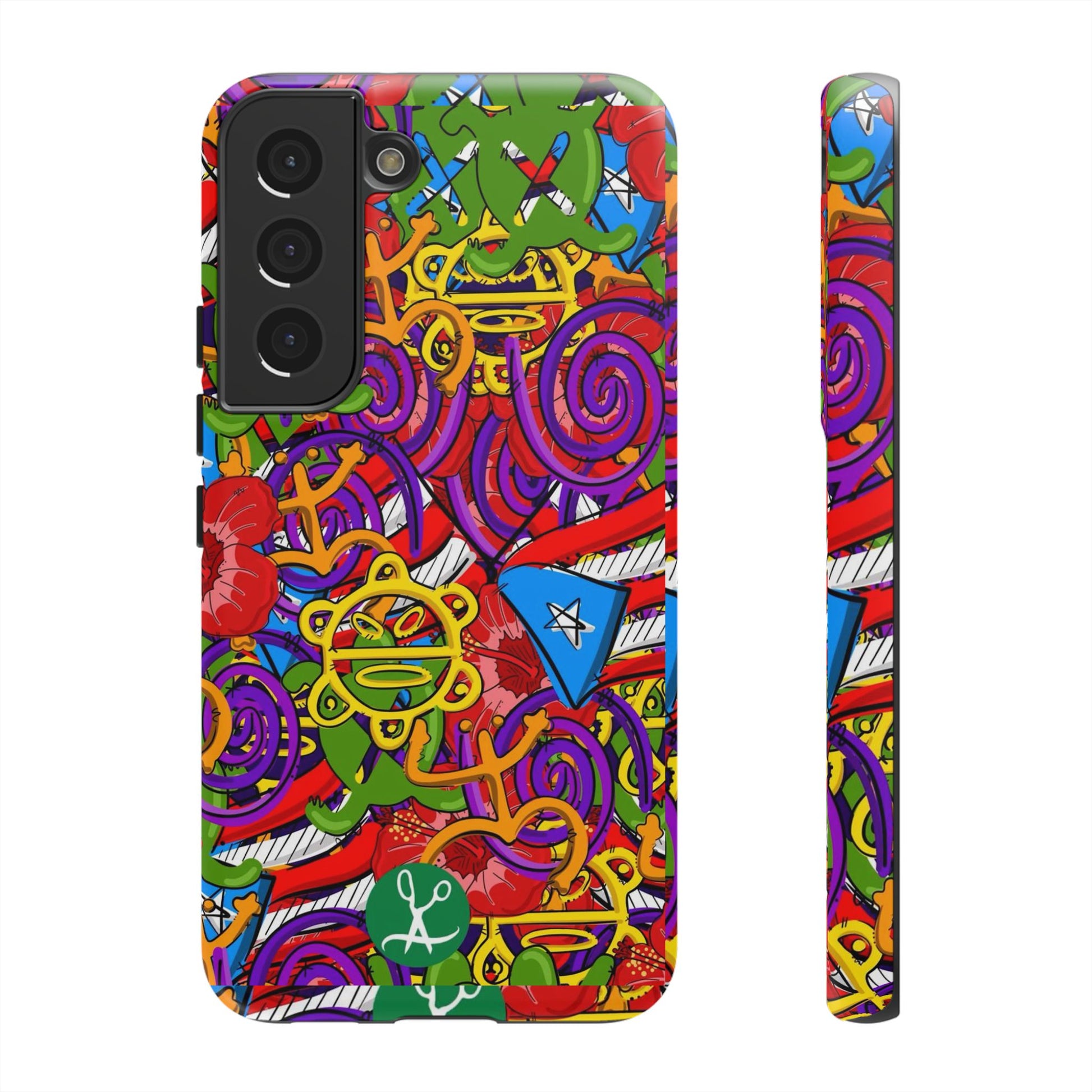 Puerto Rico Taino Tribal Art Tough Cases for iPhones, Samsung, and Pixel