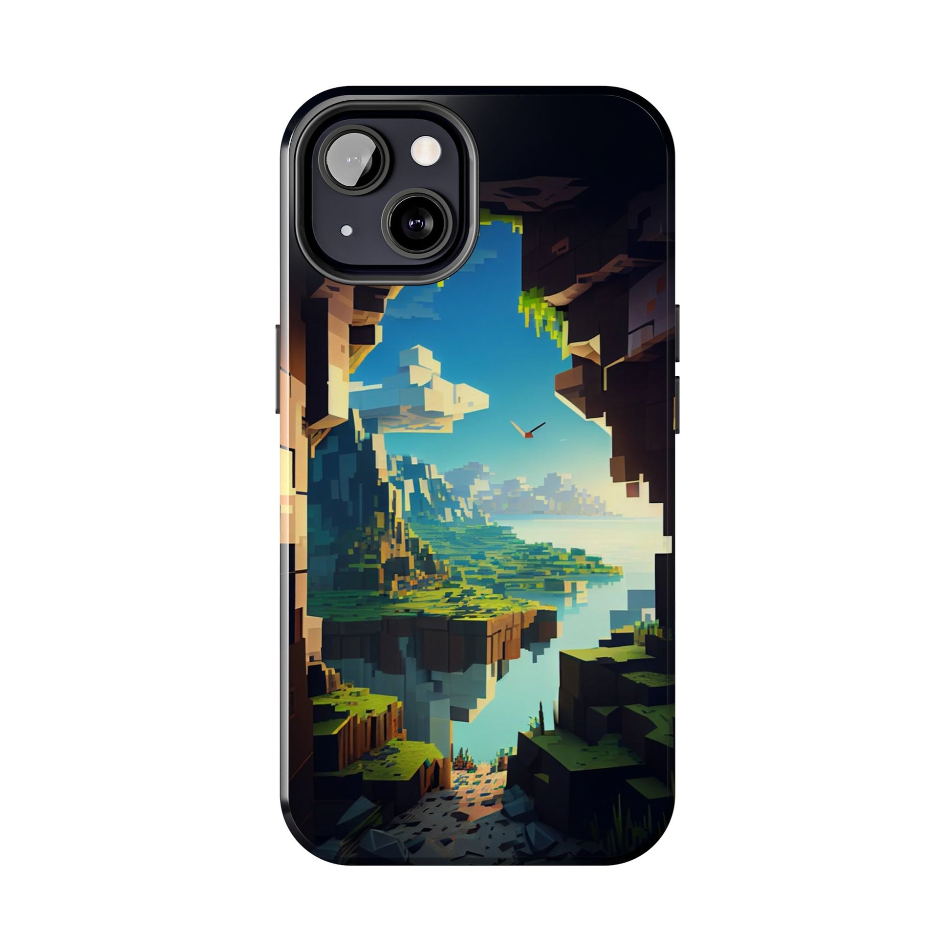 World of Minecraft Tough Phone Cases for Iphones & Samsung Phones Durable