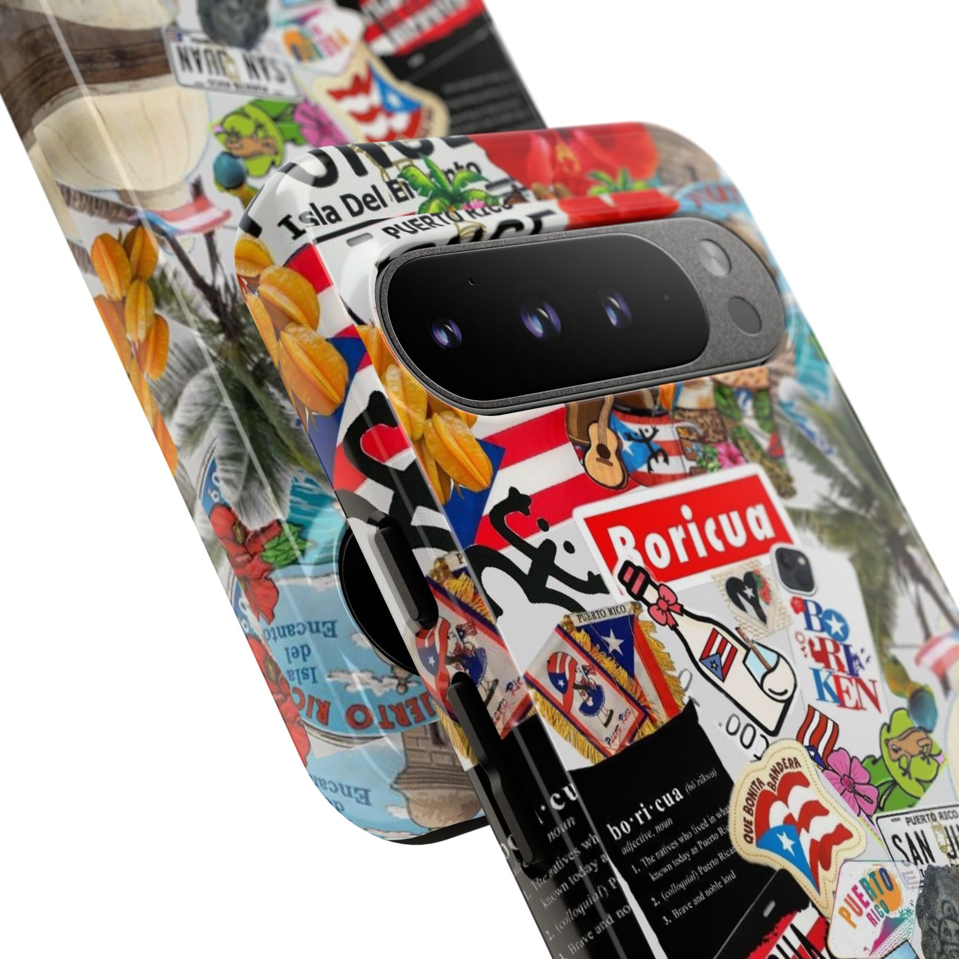 Puerto Rico Boricua Art Tough Cases for iPhones, Samsung, and Pixel
