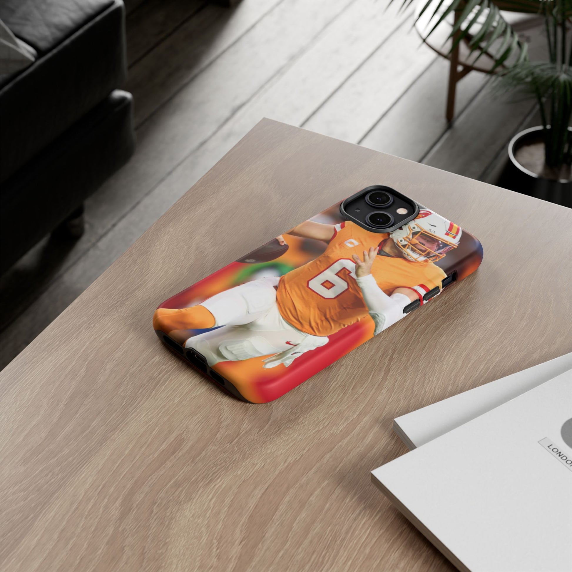 Tampa Bay Buccaneers Baker Mayfield Football Tough Cases for iPhones, Samsung, and Pixel