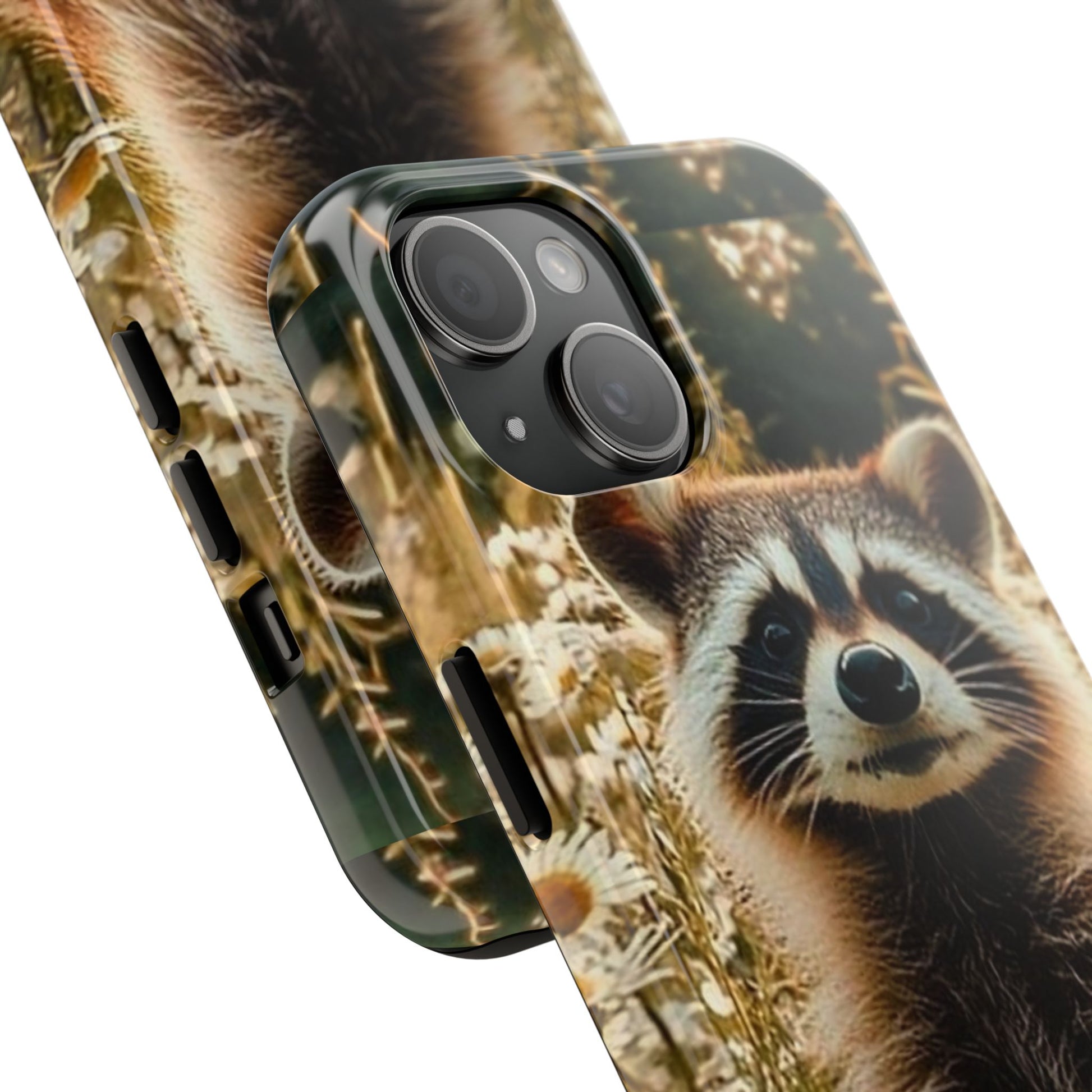 Cute Raccoon Theme Phone Cases for iPhones & Samsung Phones