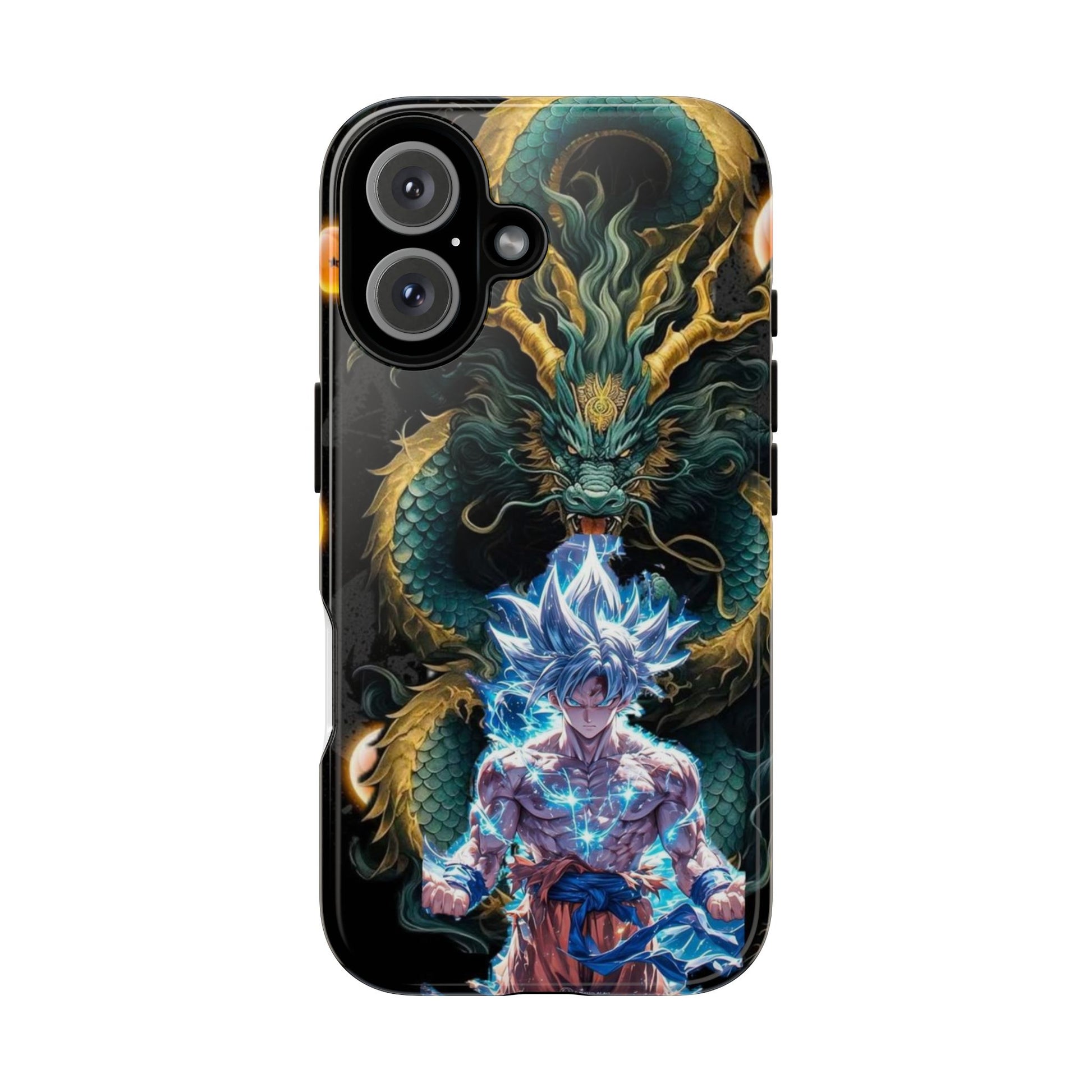 Anime Goku x Shenron Dragonball Z Tough Cases for iPhones, Samsung, and Pixel