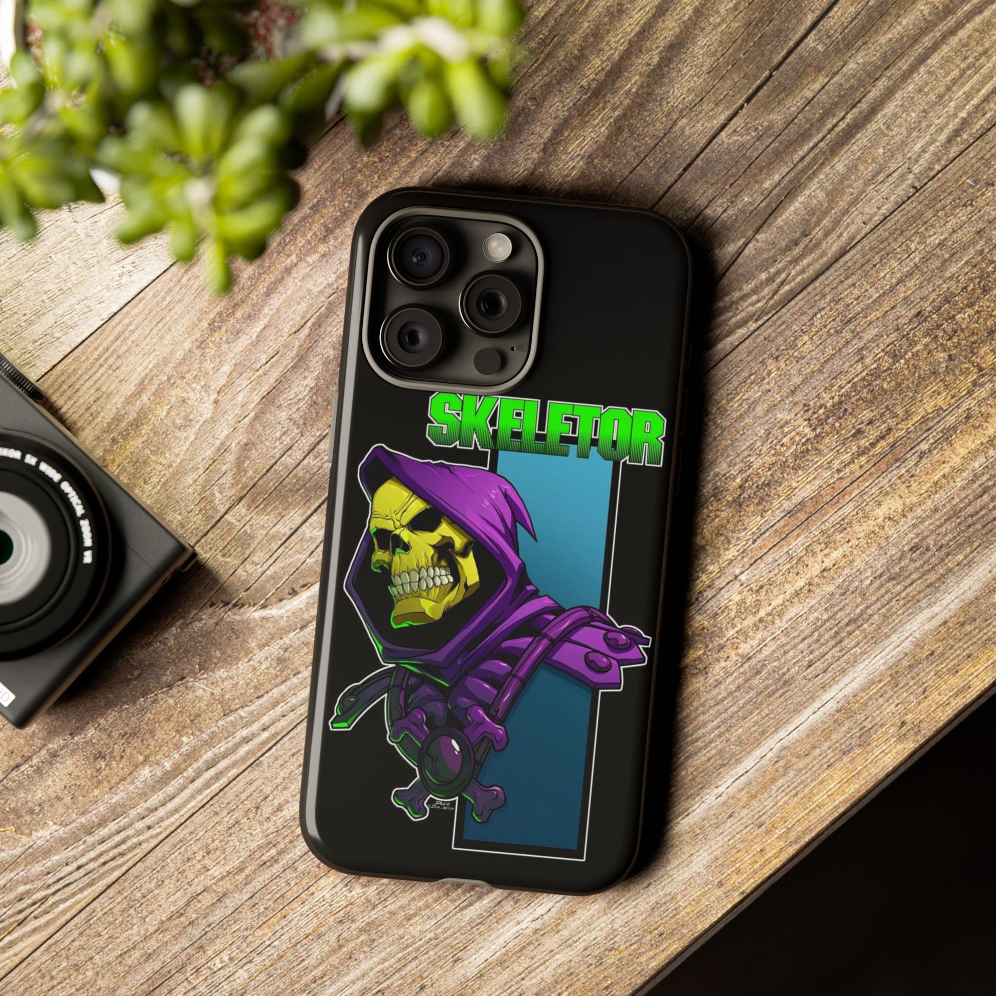 Skeletor Tough Cases for iPhones, Samsung, and Pixel