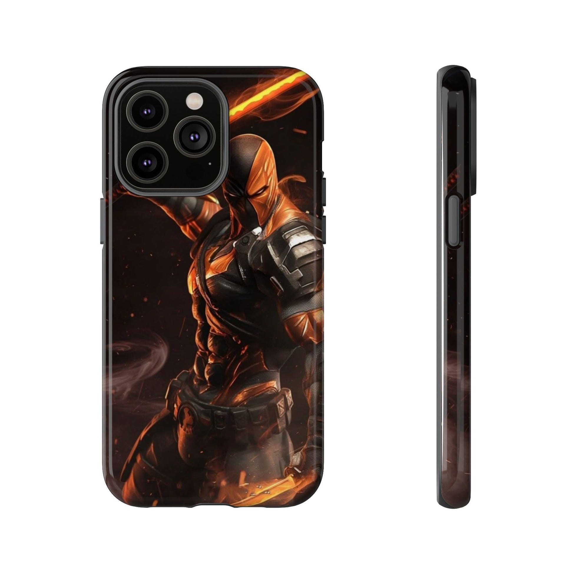 DC Comics Death Stroke Tough Cases for iPhones, Samsung, and Pixel