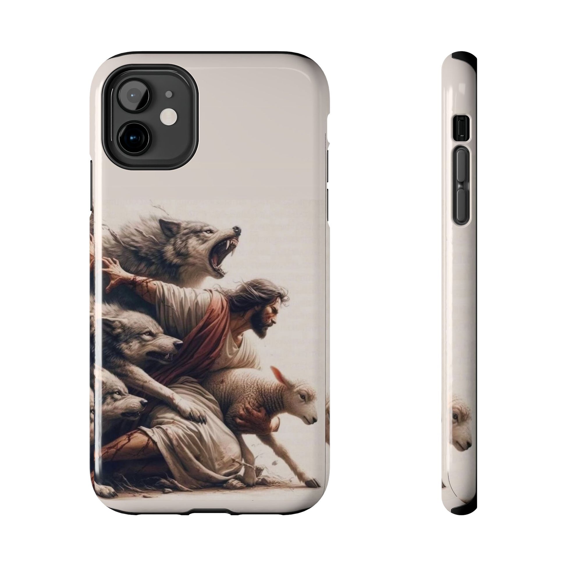 Jesus x Wolves Christian Themed Tough Phone Cases for Iphones & Samsung Phones