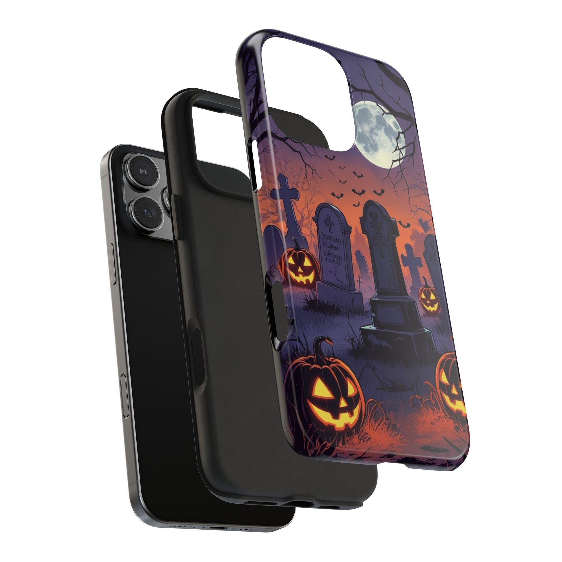 Graveyard Halloween Theme Phone Cases for iPhones & Samsung Phones