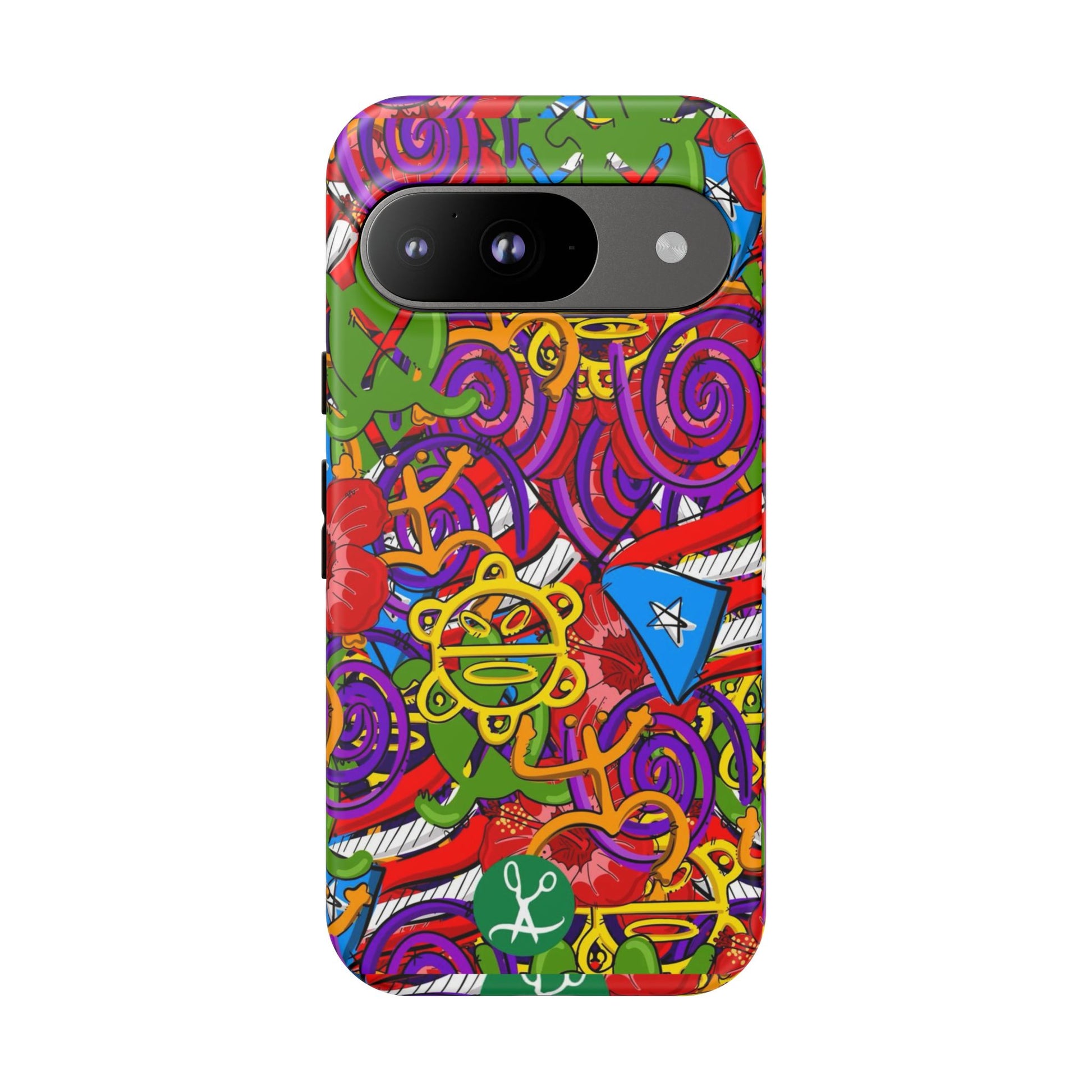 Puerto Rico Taino Tribal Art Tough Cases for iPhones, Samsung, and Pixel