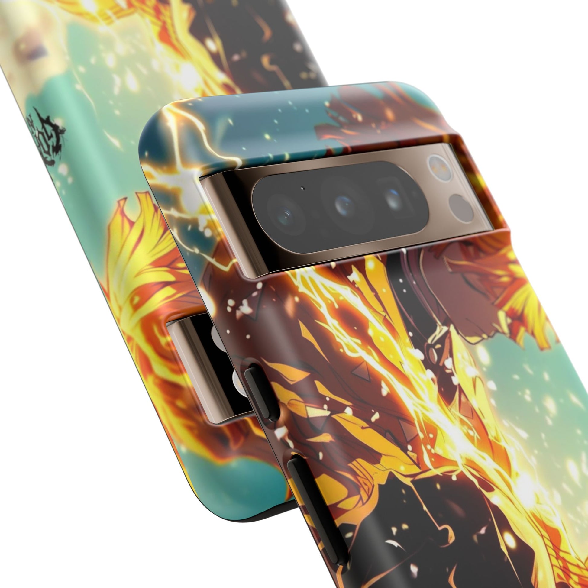 Demon Slayer Zenitsu Anime Theme Phone Case, Tough Cases for iPhones, Samsung, and Pixel