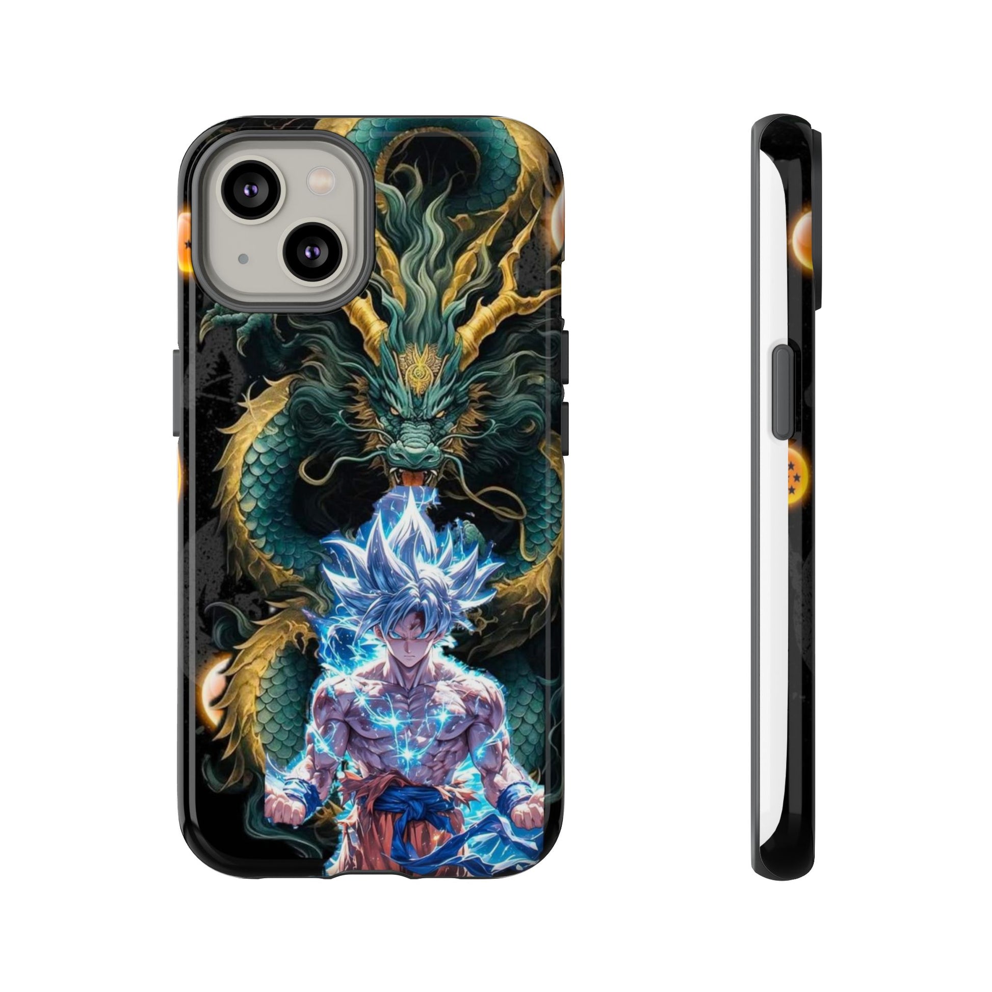 Anime Goku x Shenron Dragonball Z Tough Cases for iPhones, Samsung, and Pixel