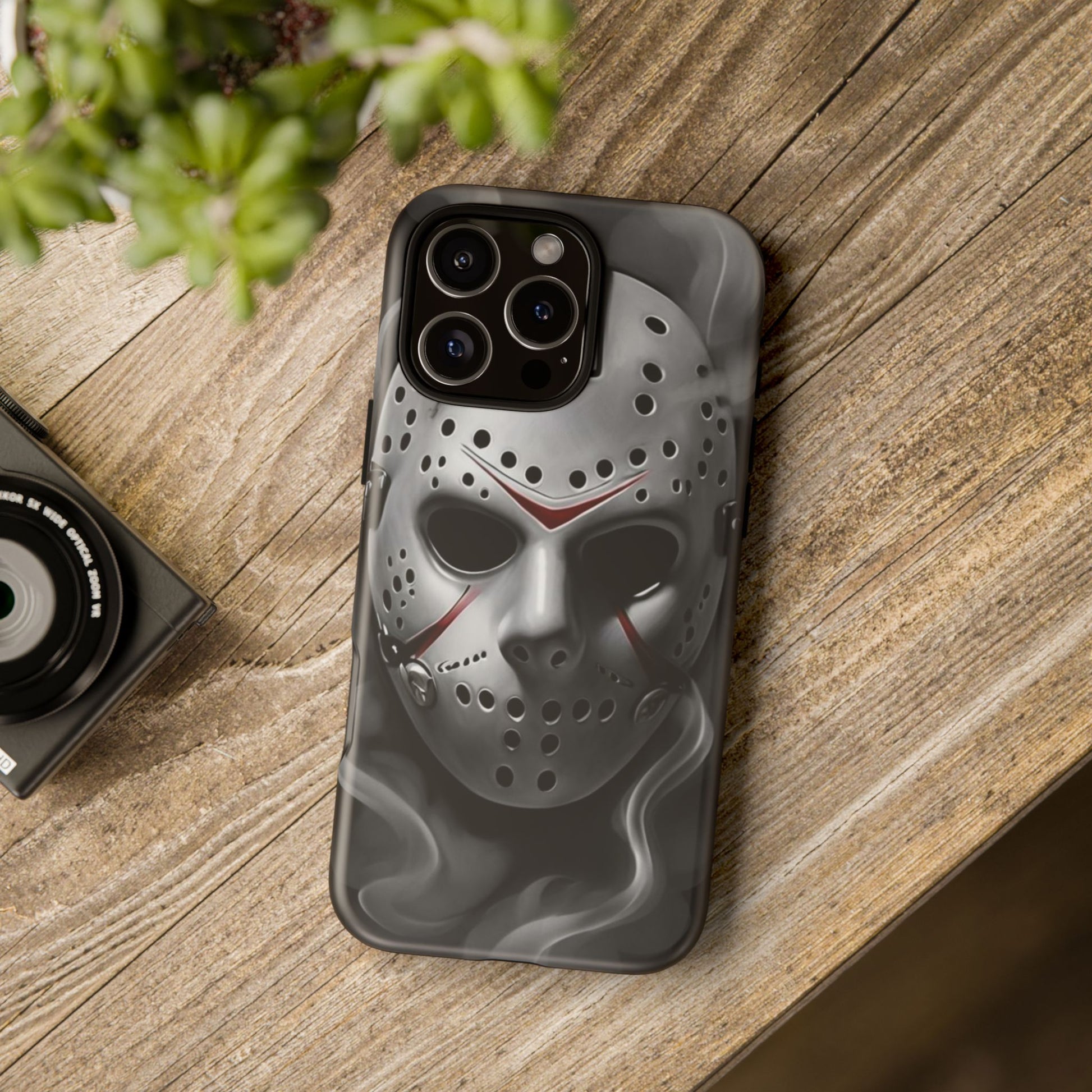 Friday the 13th Jason's Mask Tough Cases for iPhones, Samsung, and Pixel