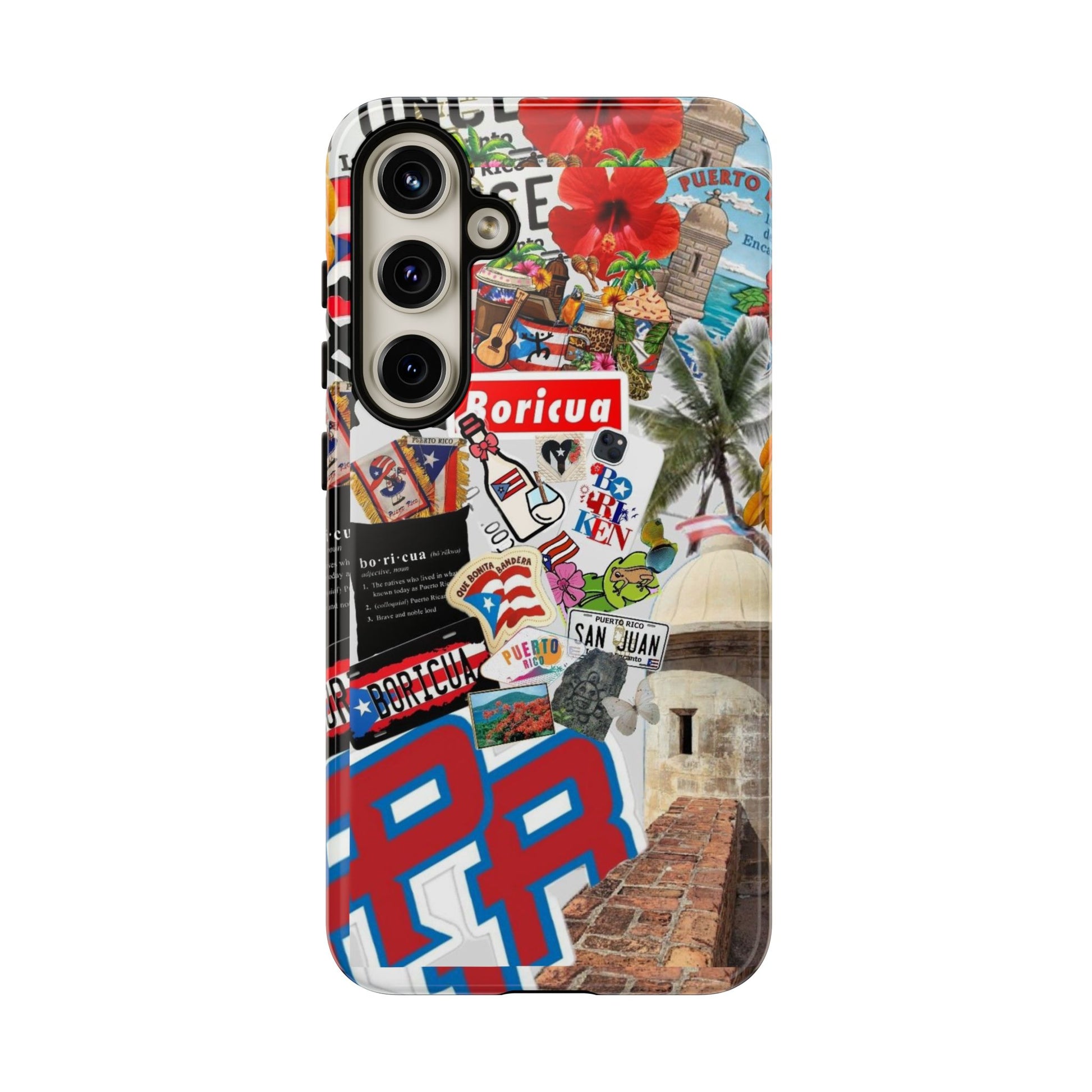 Puerto Rico Boricua Art Tough Cases for iPhones, Samsung, and Pixel