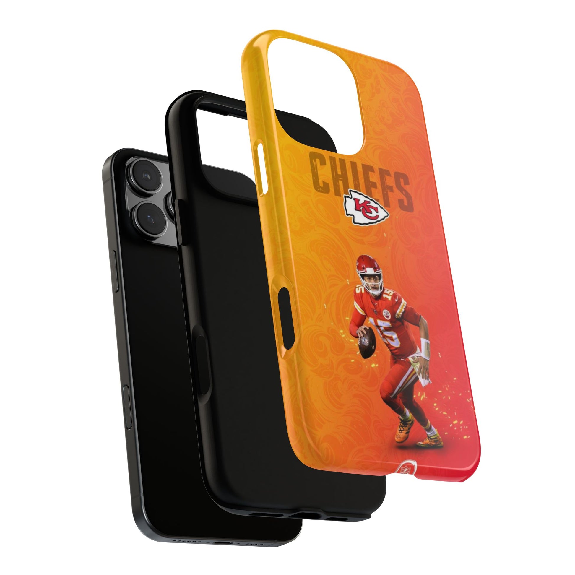 Kansas City Chiefs Patrick Mahomes Football Tough Cases for iPhones, Samsung, and Pixel