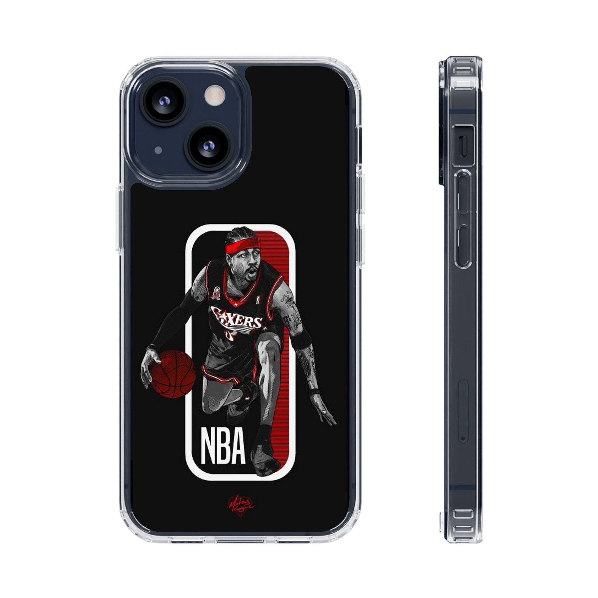 Iverson Ballin' themed Basketball Inspired design Clear Phone Cases