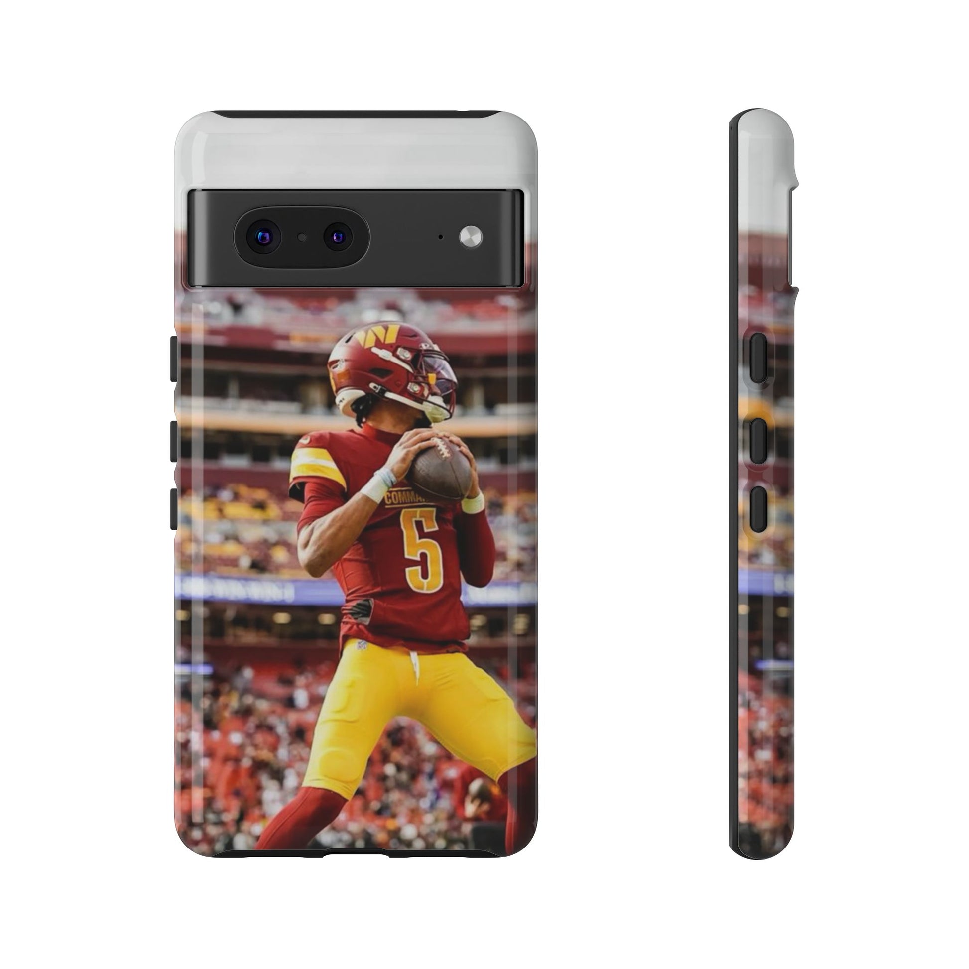 Jayden Daniels Washington Football Tough Cases for iPhones, Samsung, and Pixel