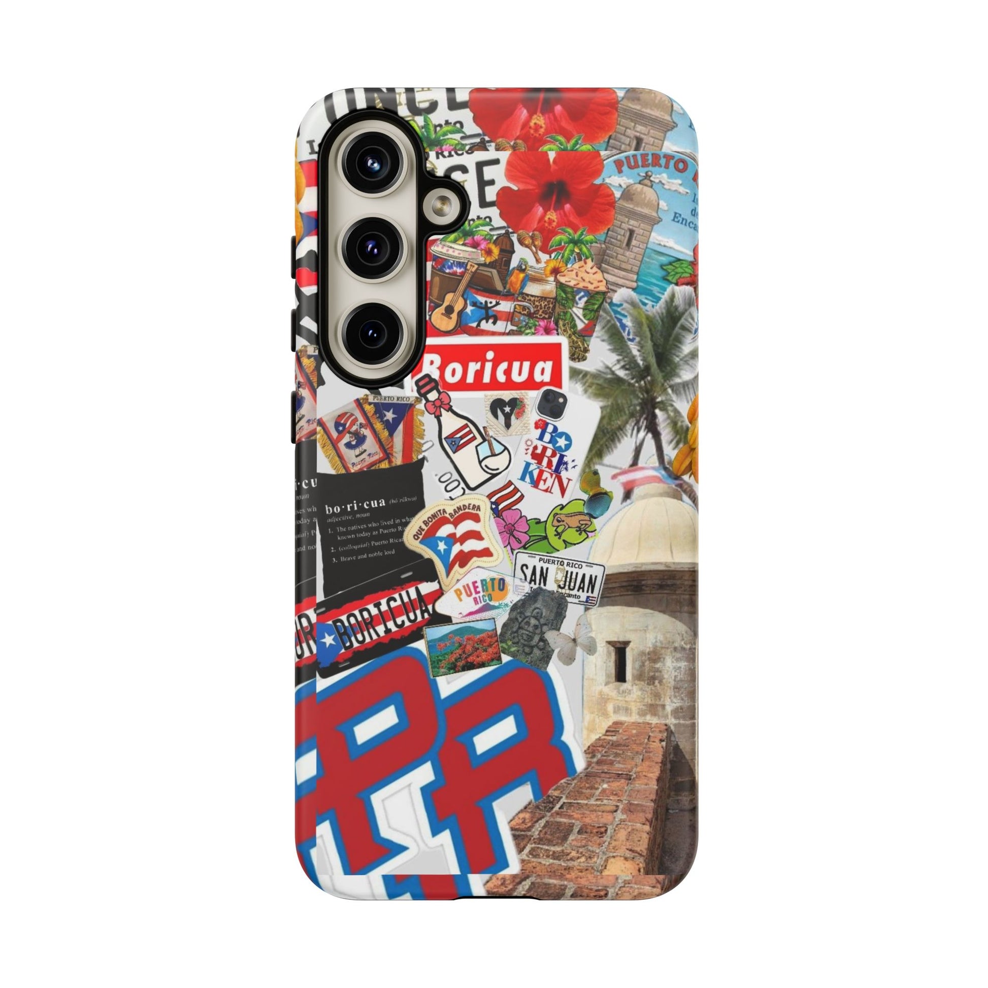 Puerto Rico Boricua Art Tough Cases for iPhones, Samsung, and Pixel