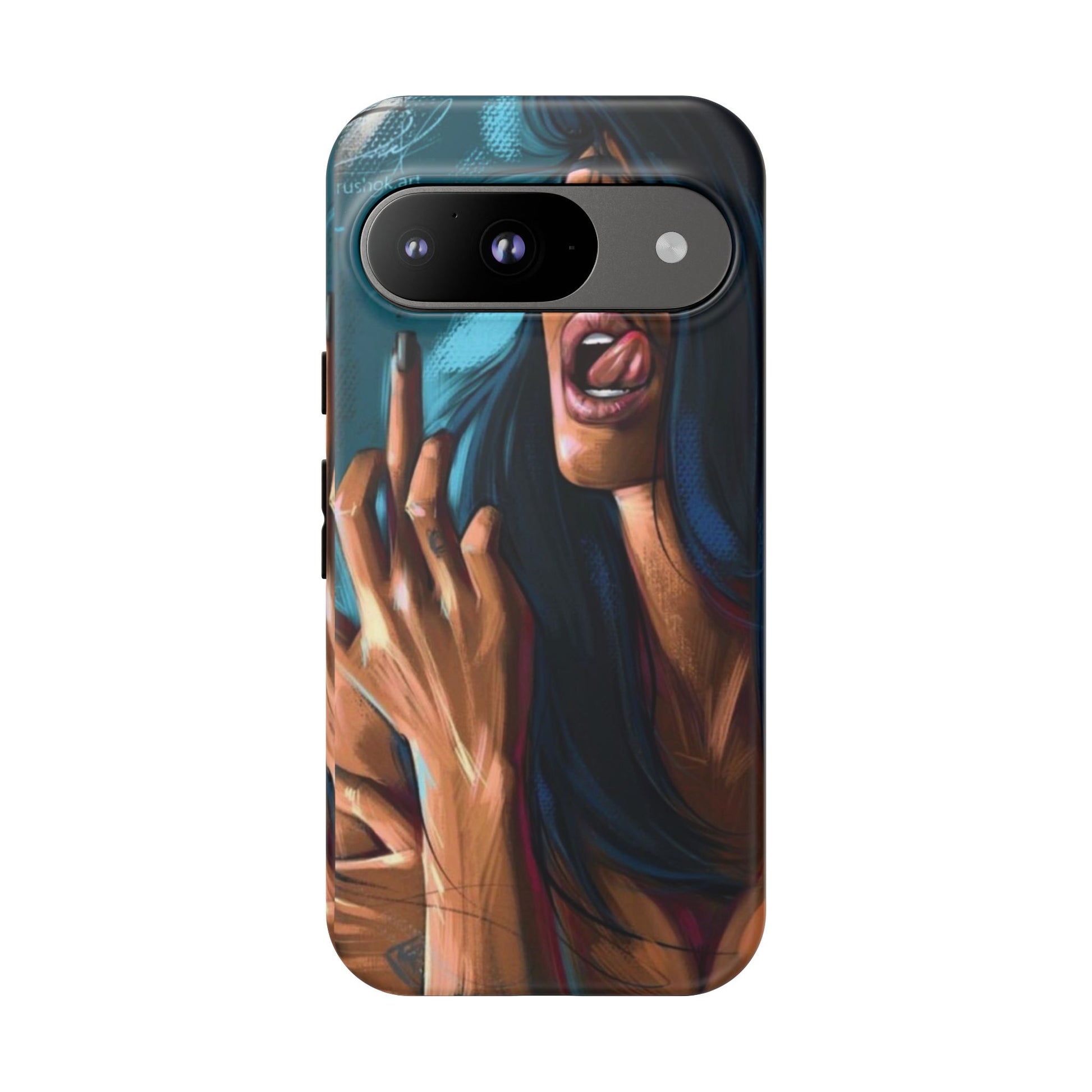 Tough Girl Theme Urban Design Cases for iPhones, Samsung, and Pixel