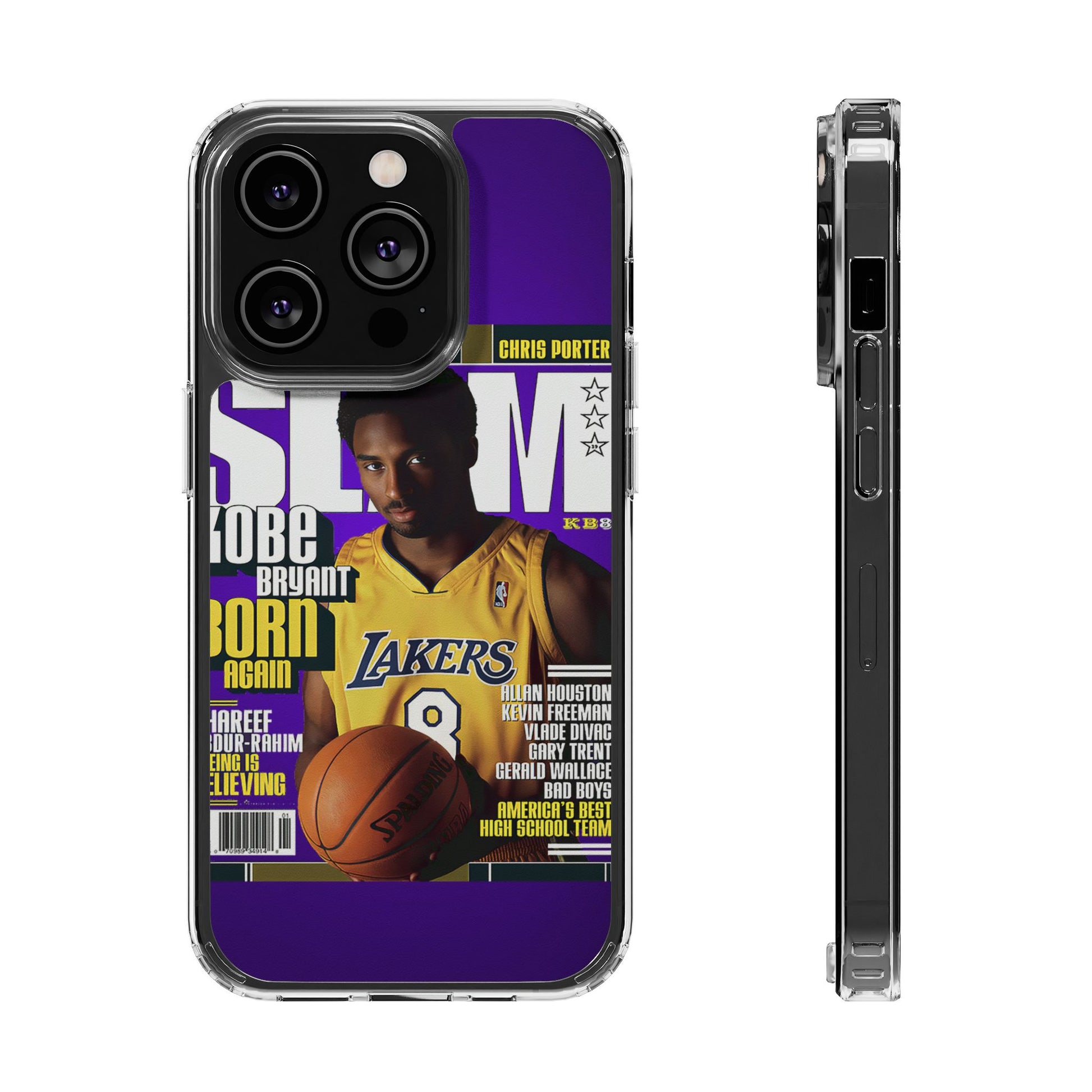 SLAM Cover Kobe Basketball Inspired design Clear Phone Cases