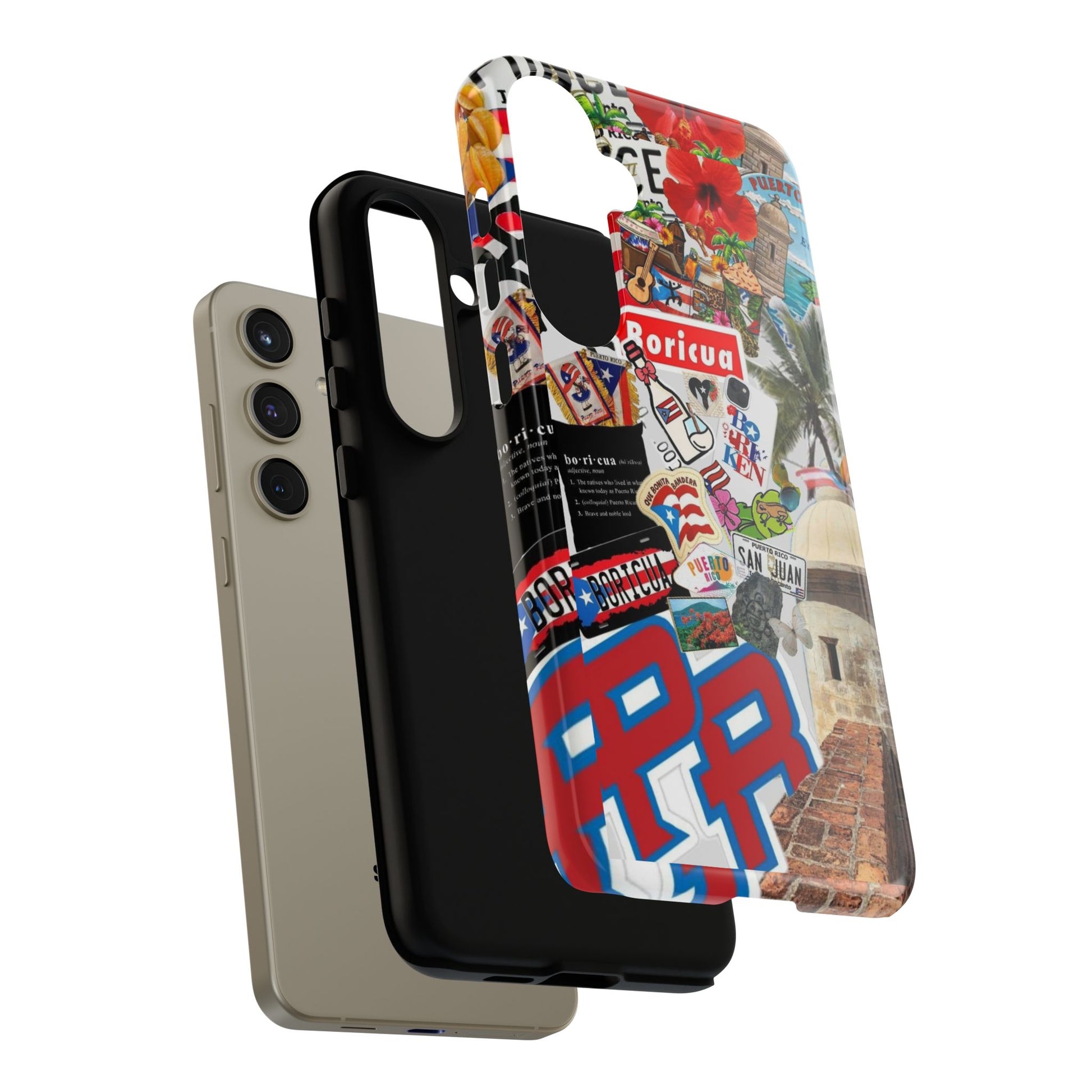Puerto Rico Boricua Art Tough Cases for iPhones, Samsung, and Pixel