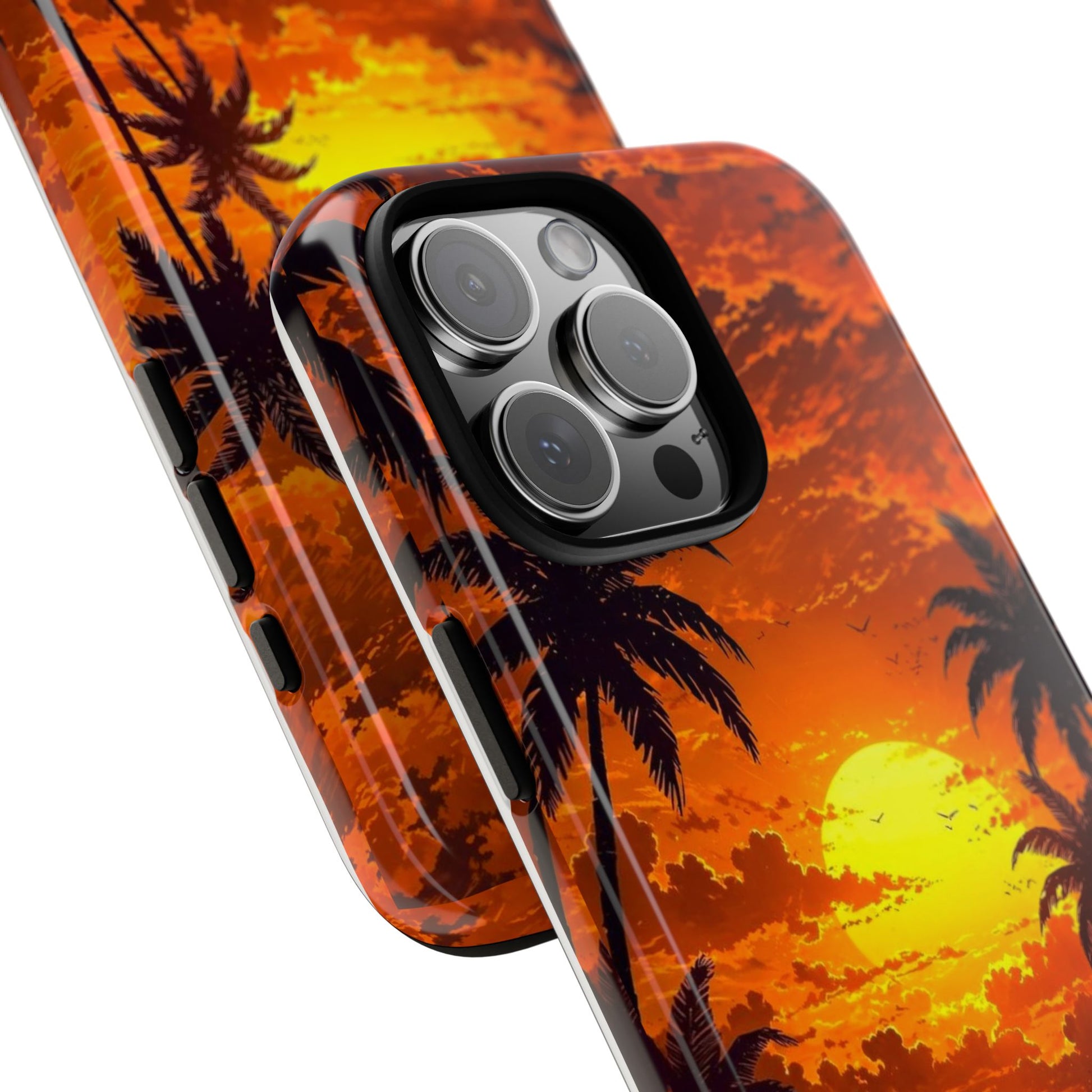 Beautiful Beach Sunset Tough Cases for iPhones, Samsung, and Pixel
