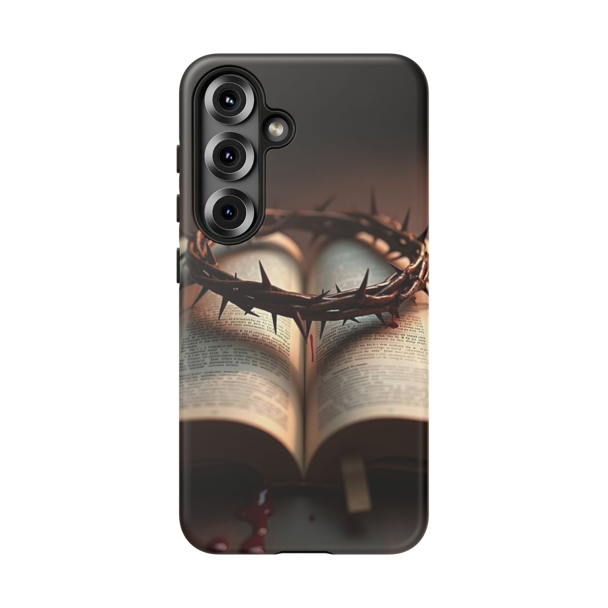 Crown of Thorns and Bible Christian Tough Cases for iPhones, Samsung, and Pixel