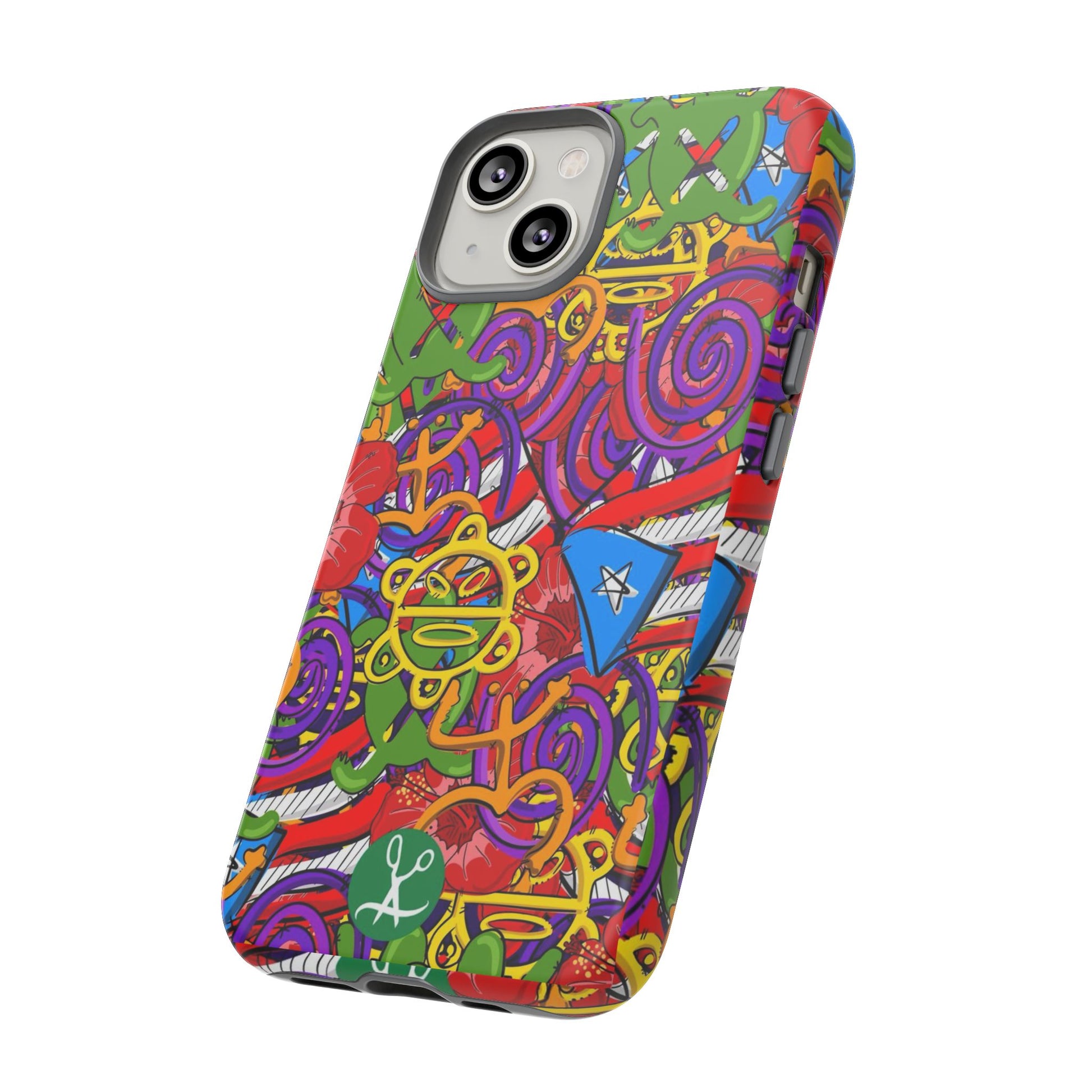 Puerto Rico Taino Tribal Art Tough Cases for iPhones, Samsung, and Pixel