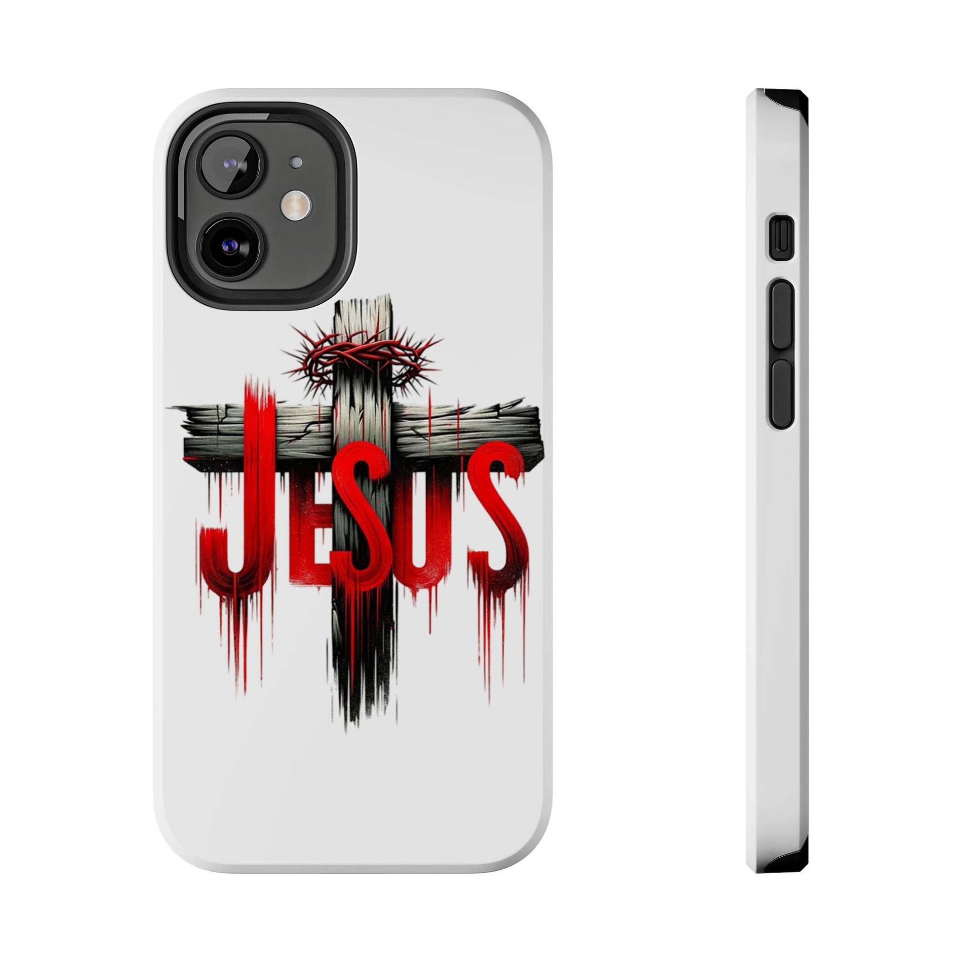 Jesus Cross and Crown Christian Theme Phone Cases for iPhones & Samsung Phones