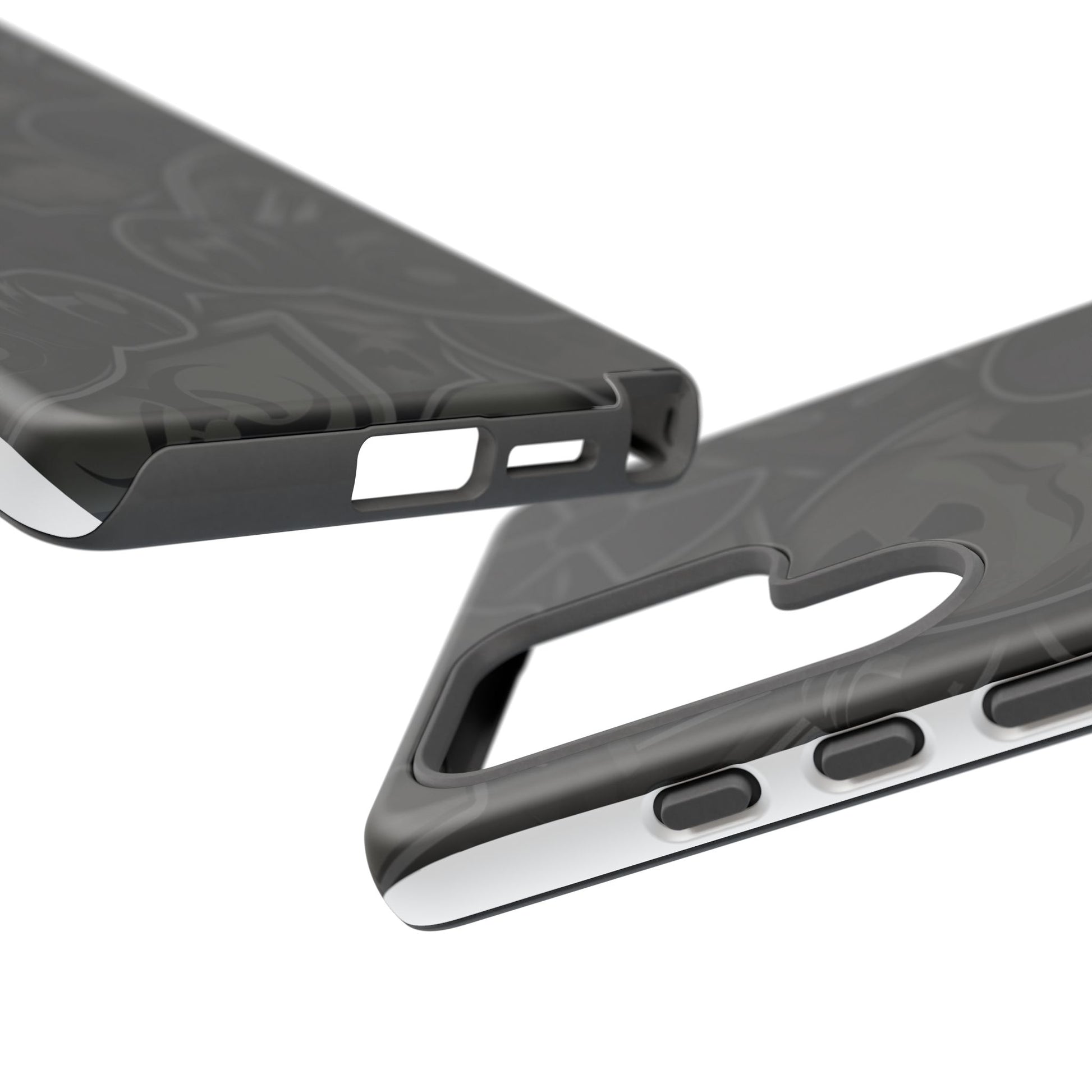 Tough Cases Phone Case, Edgy Skull Design Phone Cover, Gothic Cell Phone Shell