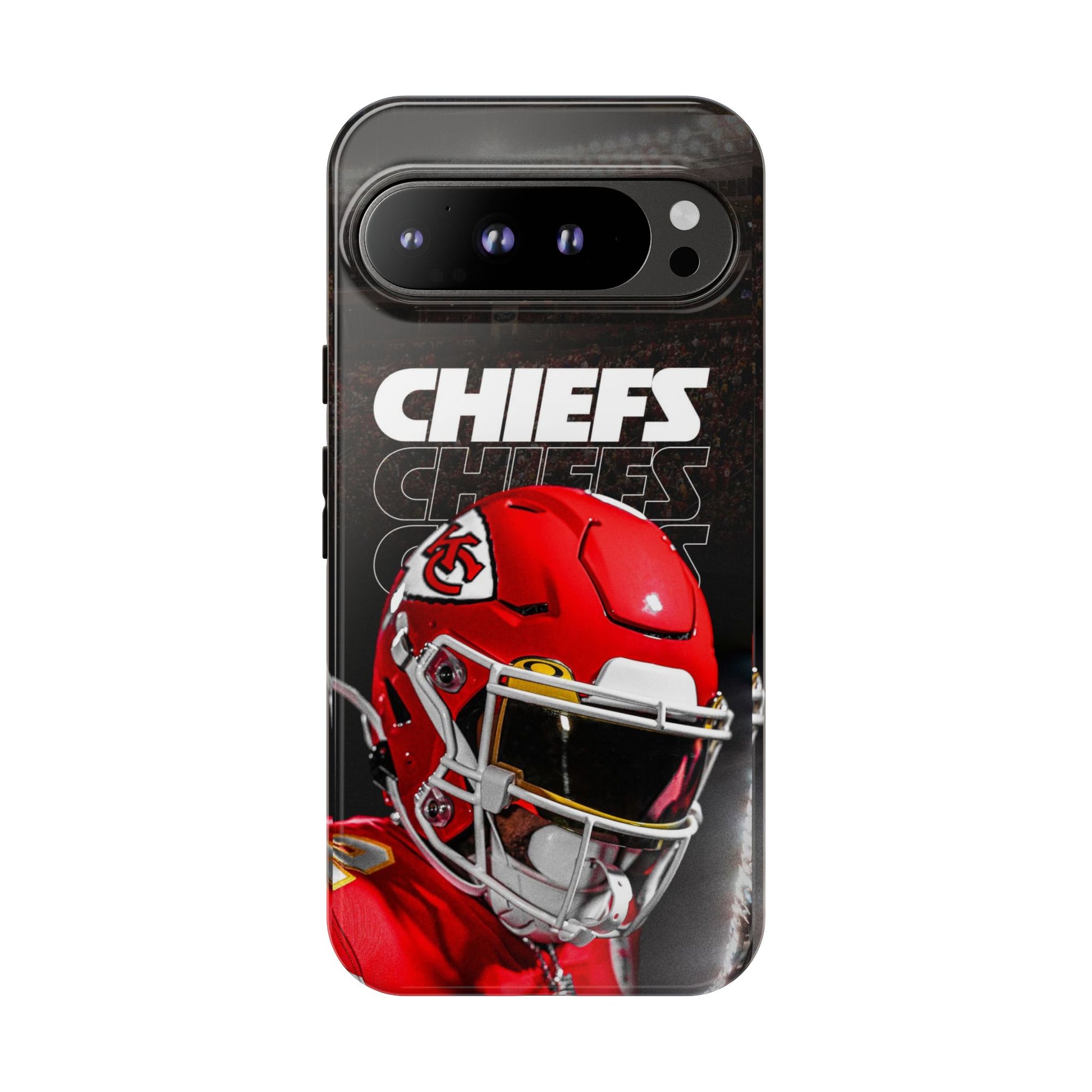 Kansas City Chiefs Football Helmet Logo Tough Cases for iPhones, Samsung, and Pixel