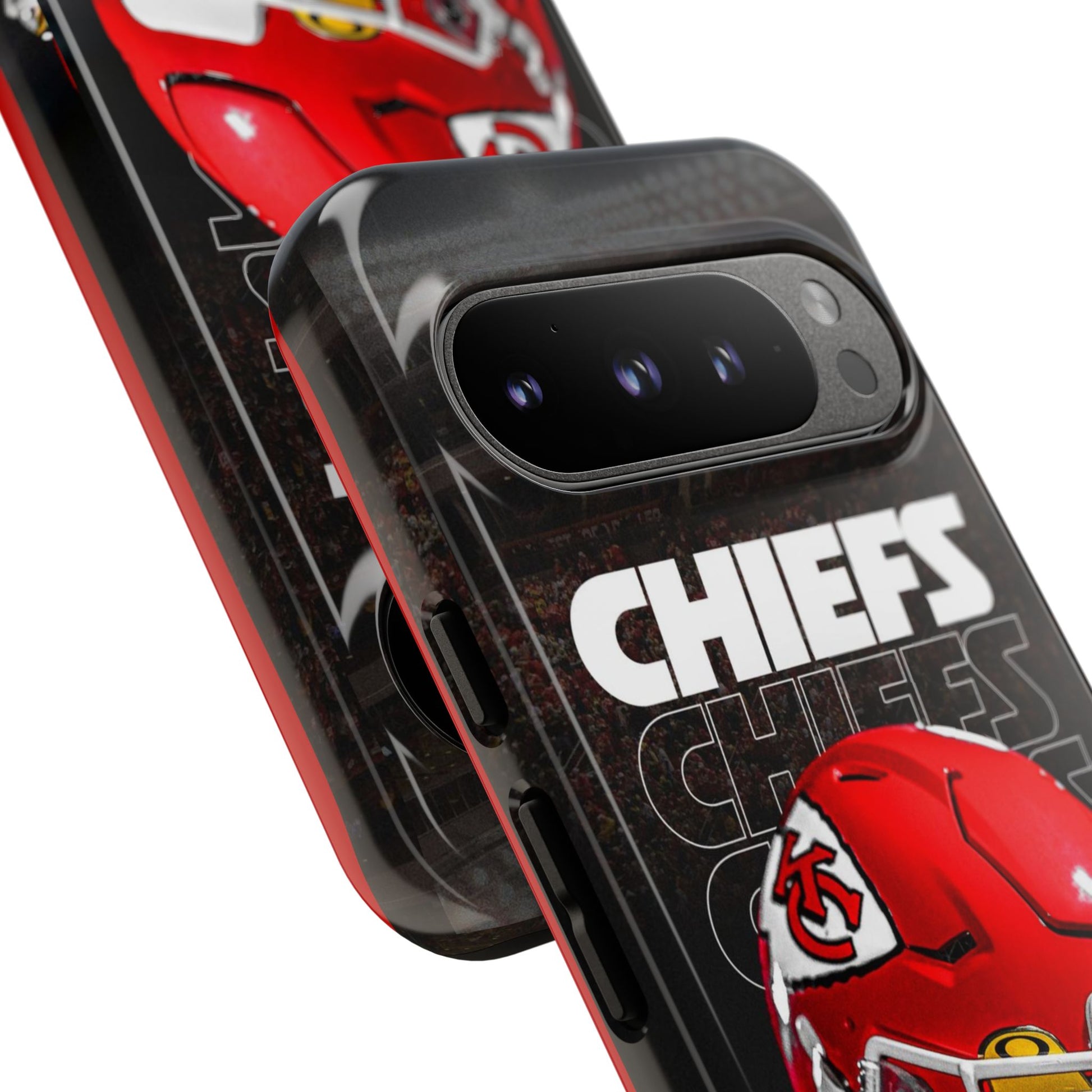 Kansas City Chiefs Football Helmet Logo Tough Cases for iPhones, Samsung, and Pixel