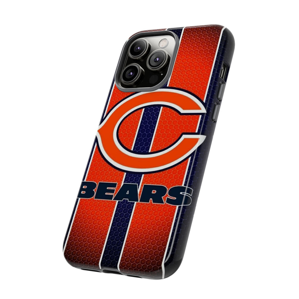 Chicago Bears Stripes Football Phone Case, Tough Cases for iPhones, Samsung, and Pixel