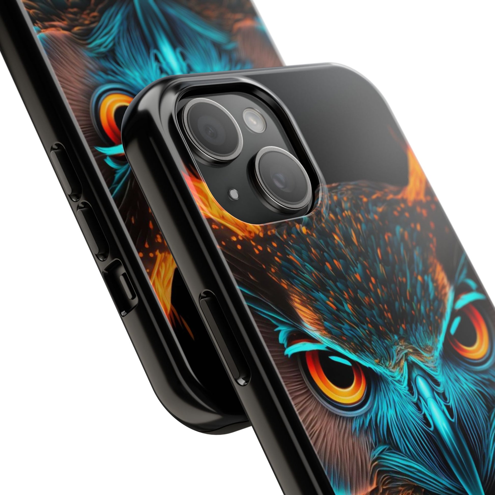 Neon Owl Theme Phone Cases for iPhones & Samsung Phones