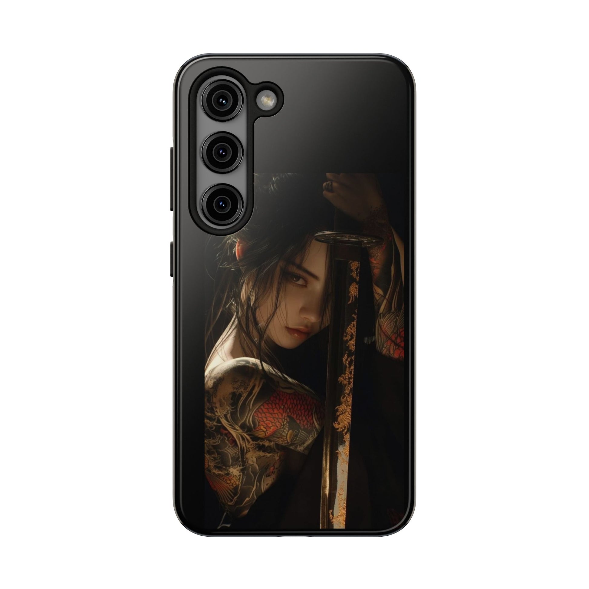 Samurai Female Warrior Design Phone Cases for iPhone & Samsung Galaxy Phones