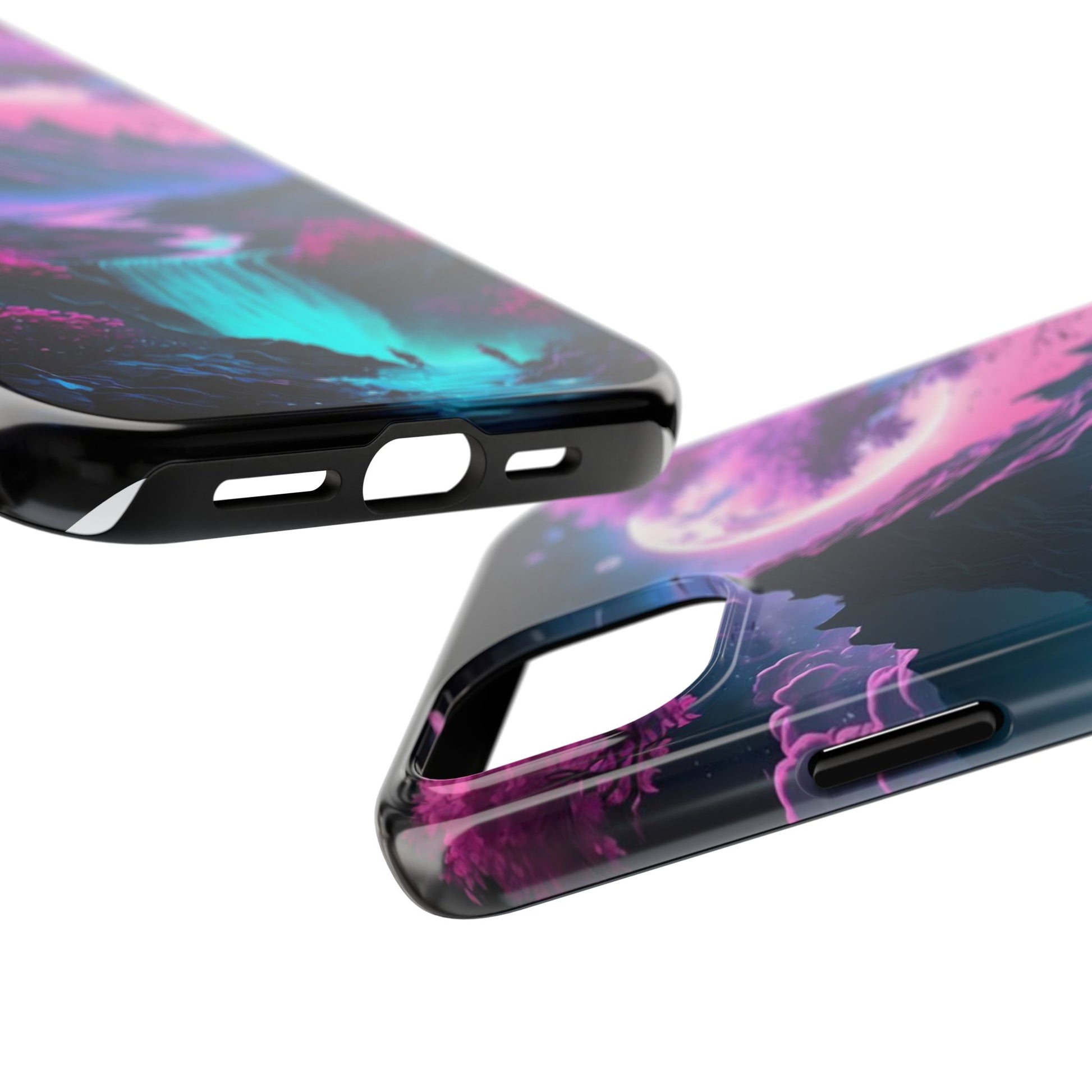 Cherry Blossoms in Japan Themed Tough Phone Cases for Iphones & Samsung Phones